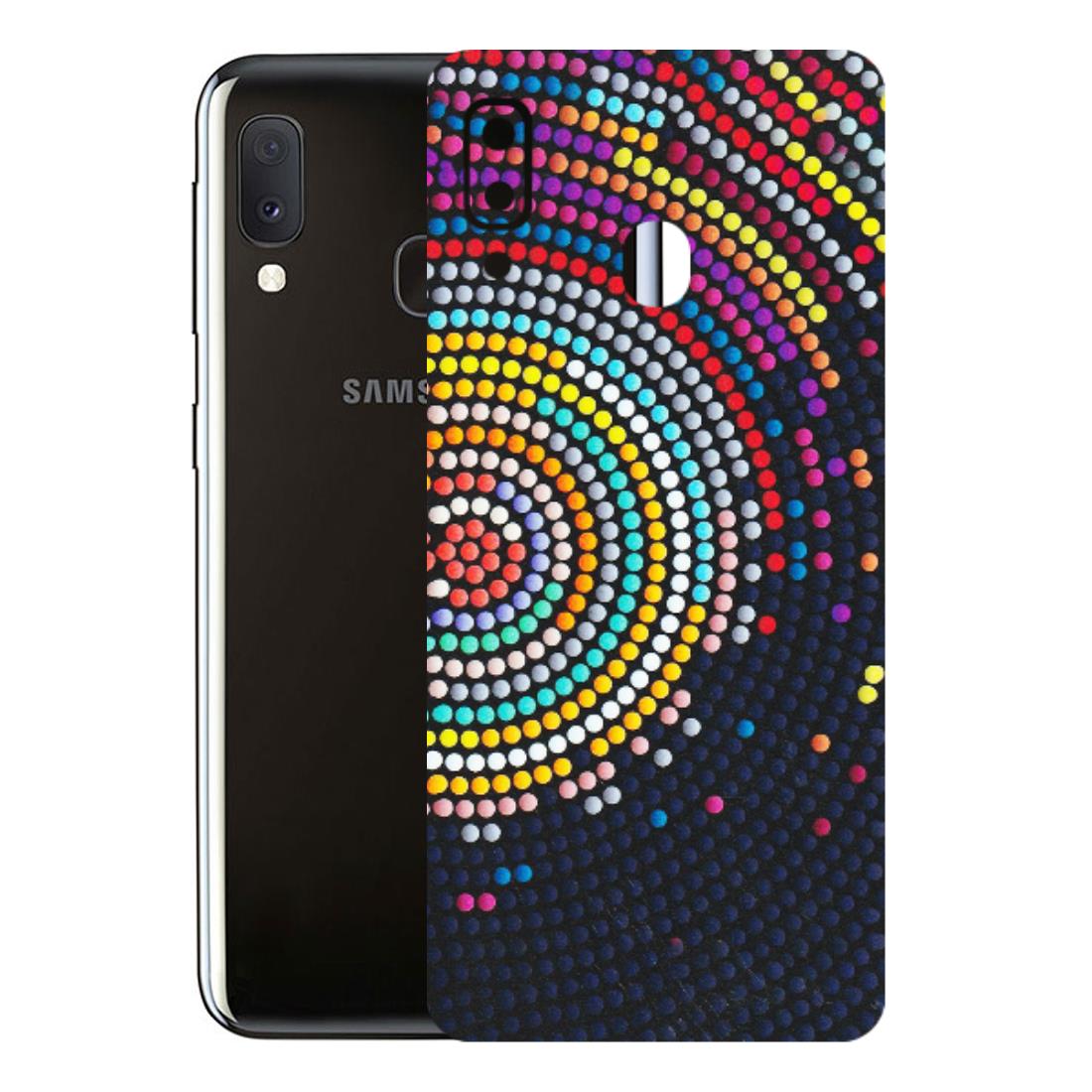 Samsung A/S Series Phone Skins (All Models) - Rainbow Dot Mandala - Matte Finish (M-97) Samsung Galaxy A20E