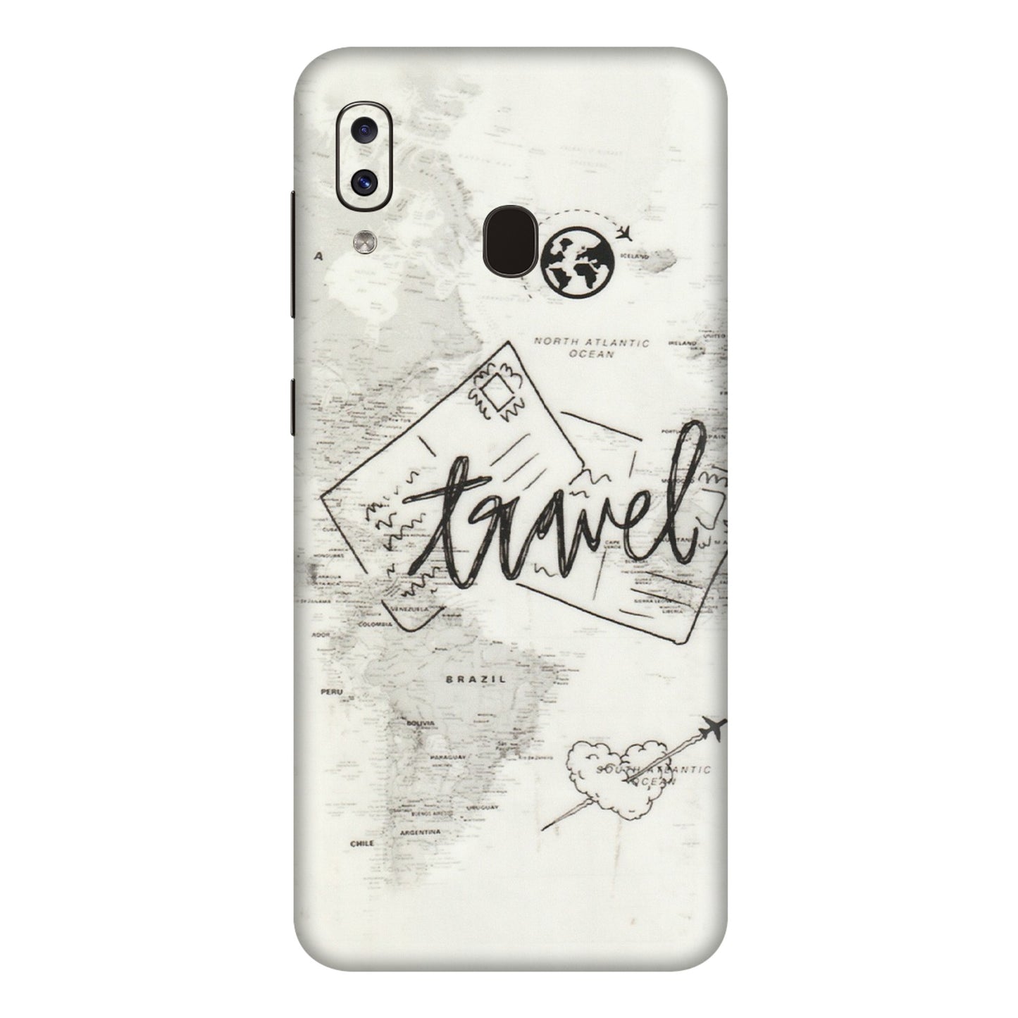 Samsung A/S Series Phone Skins (All Models) - Travel Ticket - Transparent Finish (T-06) Samsung Galaxy A20E