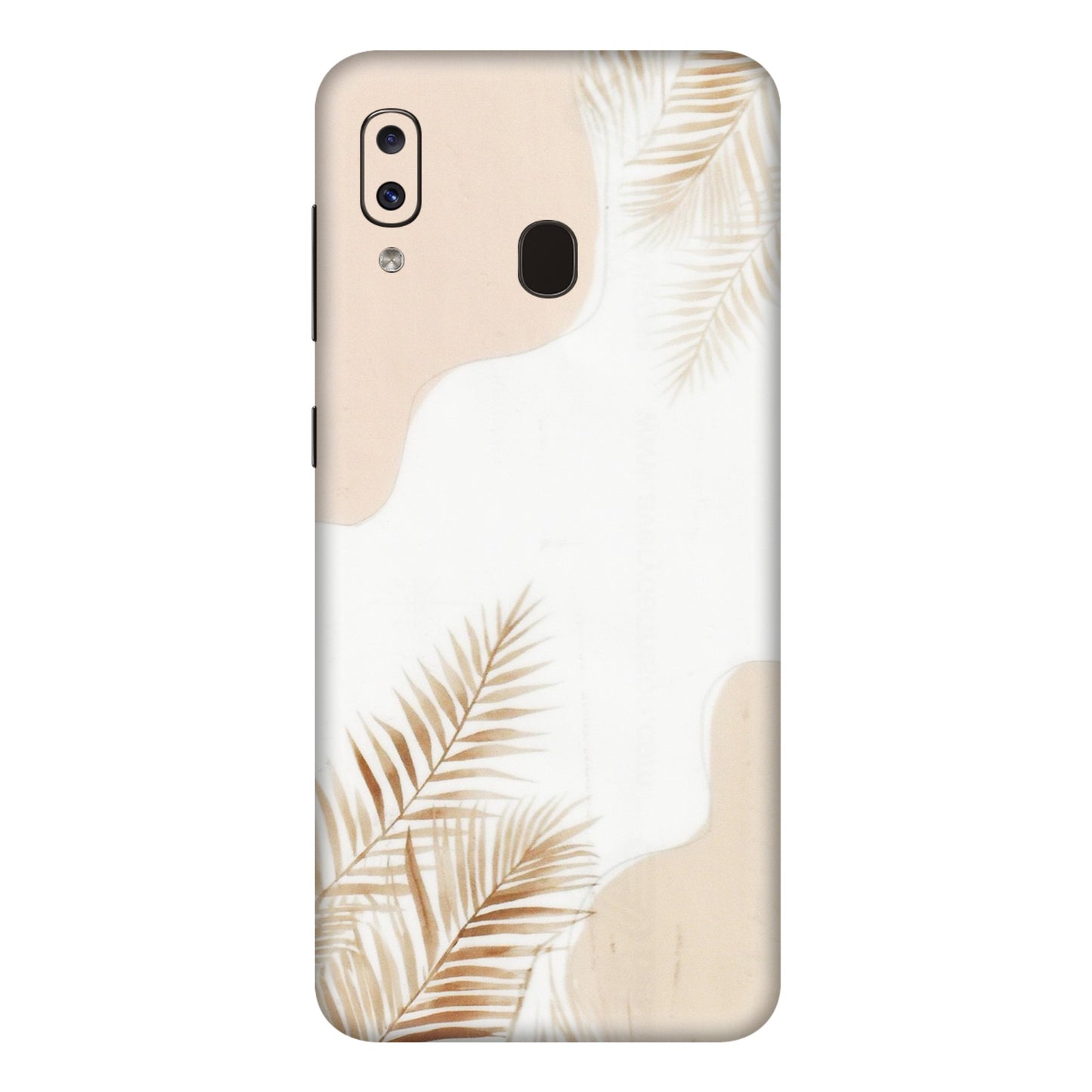 Samsung A/S Series Phone Skins (All Models) - Gold Petals Abstract - Transparent Finish (T-08) Samsung Galaxy A20E