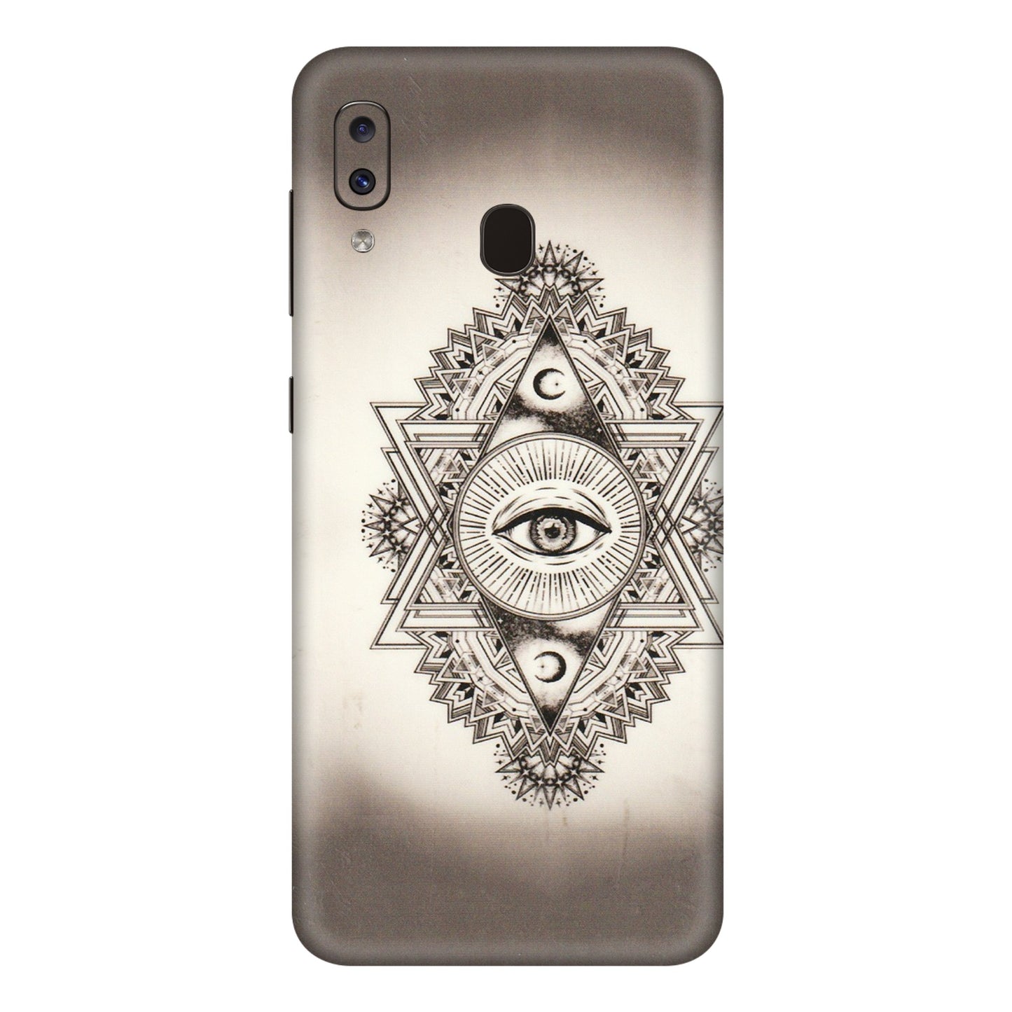 Samsung A/S Series Phone Skins (All Models) - Illuminati Great Eye - Transparent Finish (T-14) Samsung Galaxy A20E