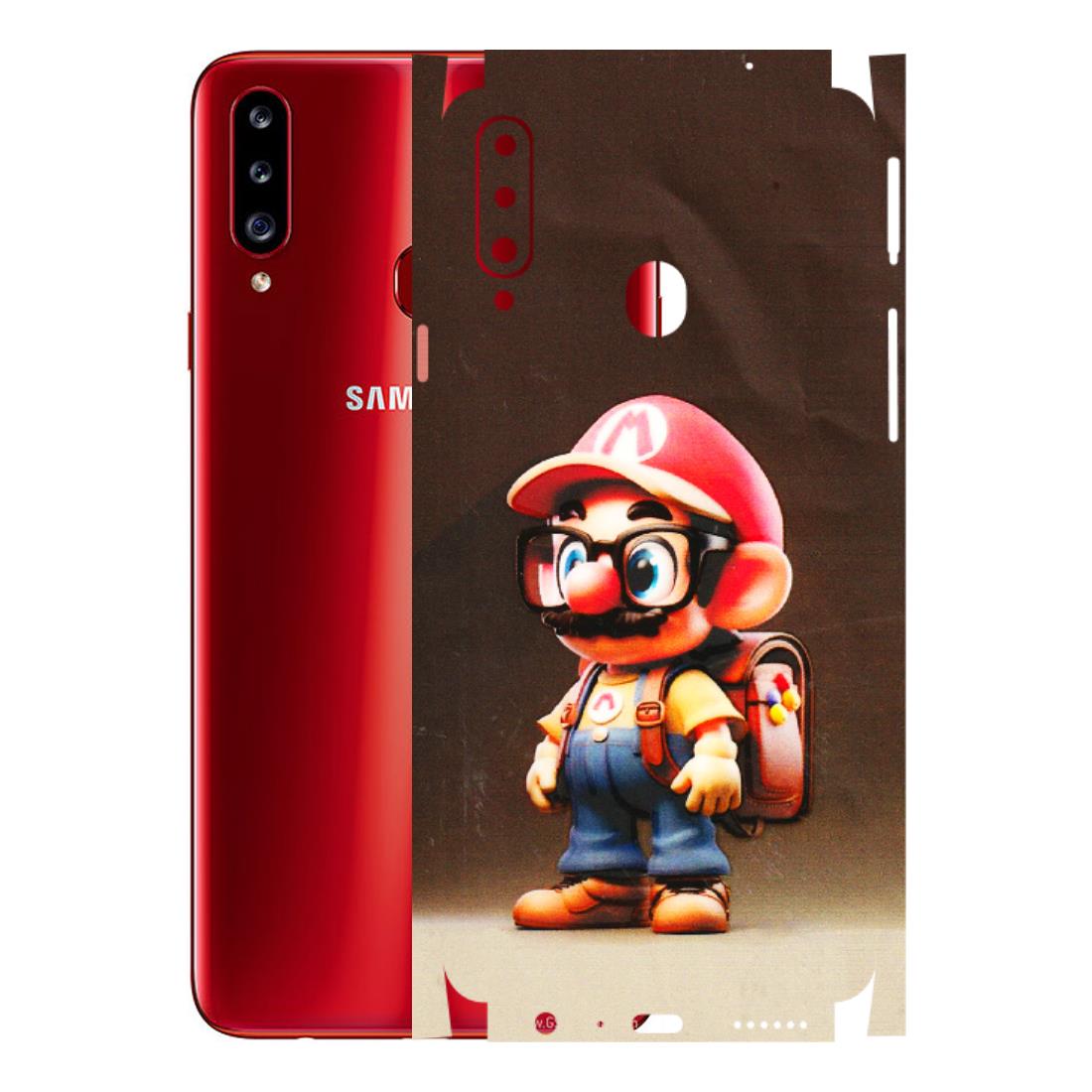 Samsung A/S Series Phone Skins (All Models) - Little Mario - 3D Embossed Finish (L-119) Samsung Galaxy A20S