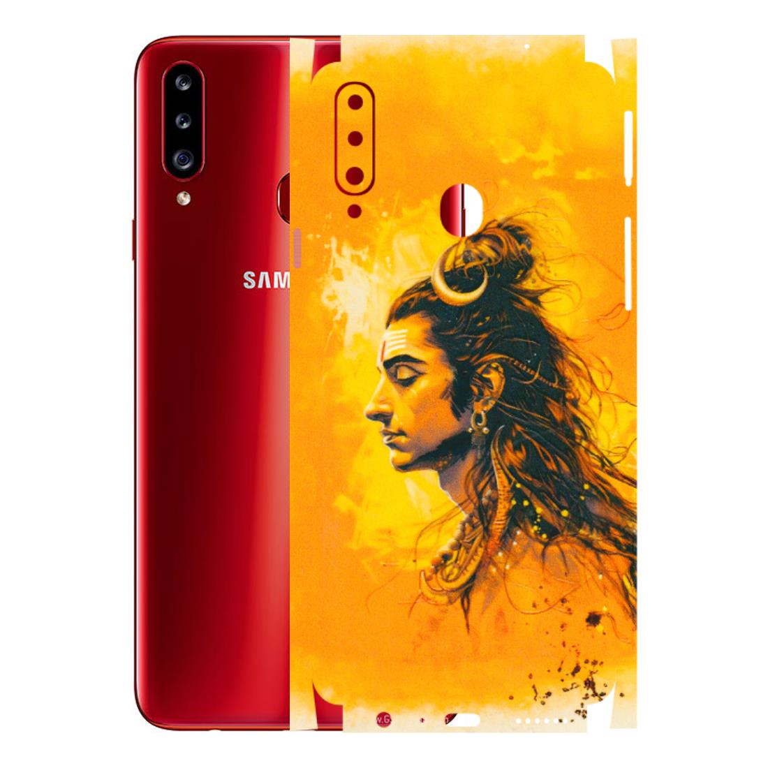 Samsung A/S Series Phone Skins (All Models) - Shiv Shakti - 3D Embossed Finish (L-14) Samsung Galaxy A20S