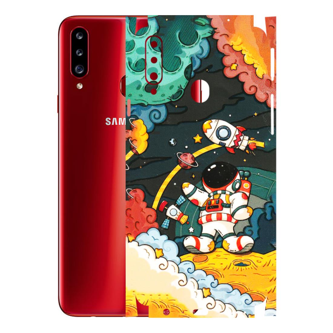 Samsung A/S Series Phone Skins (All Models) - Astronauts & Spaceship - 3D Embossed Finish (L-145) Samsung Galaxy A20S