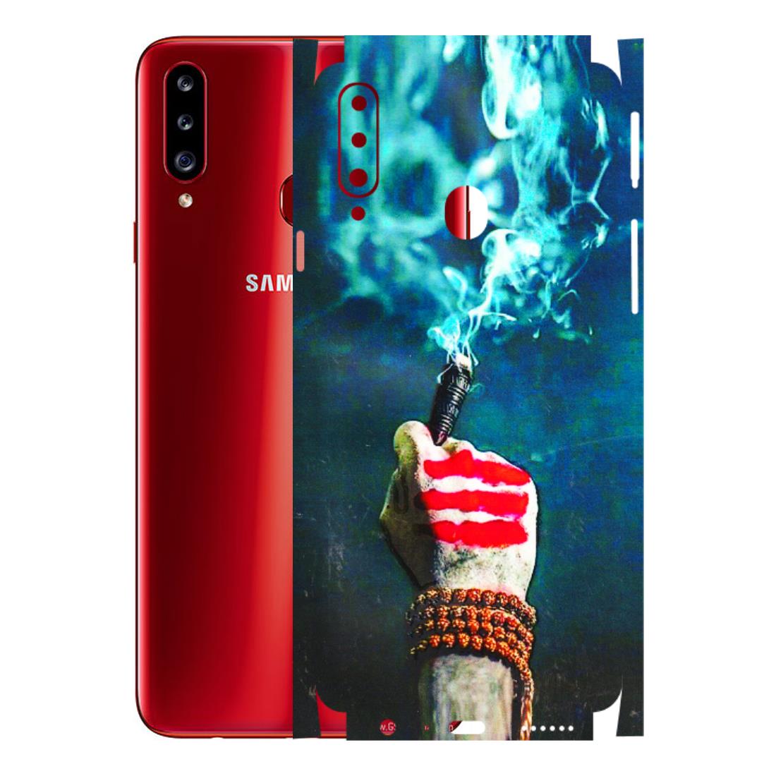 Samsung A/S Series Phone Skins (All Models) - Mahadev Bhakt - 3D Embossed Finish (L-146) Samsung Galaxy A20S
