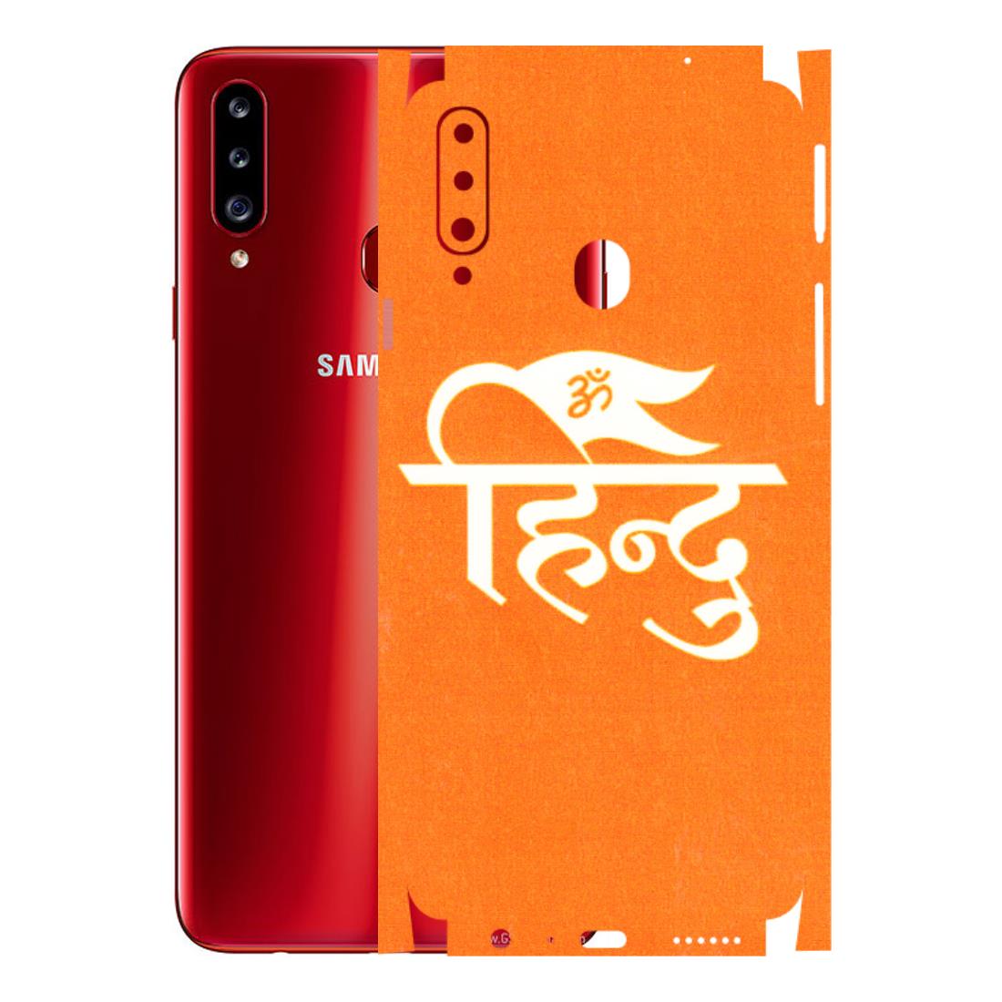 Samsung A/S Series Phone Skins (All Models) - Hindu Kesari - 3D Embossed Finish (L-154) Samsung Galaxy A20S