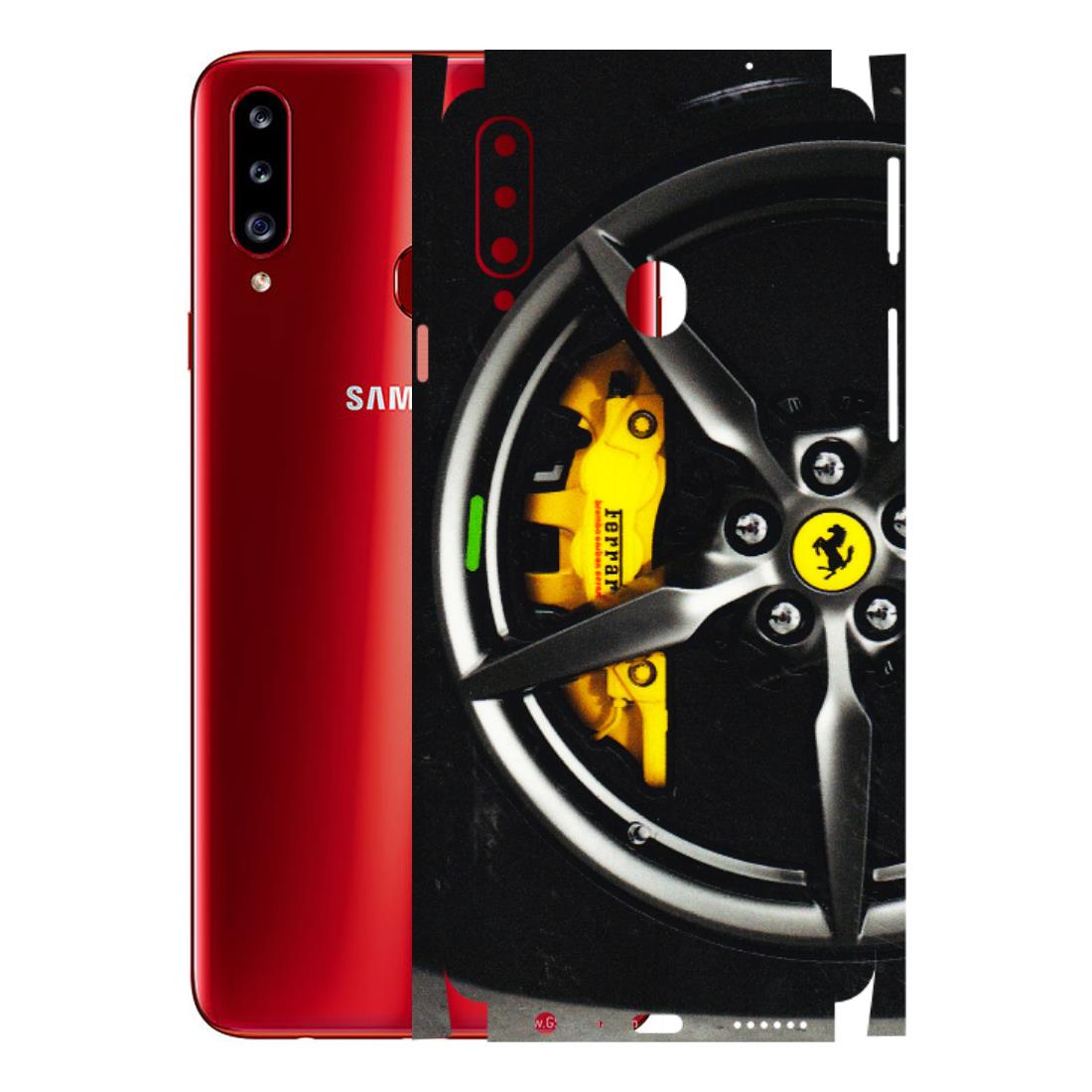 Samsung A/S Series Phone Skins (All Models) - Ferrari Wheel Alloy - 3D Embossed Finish (L-173) Samsung Galaxy A20S
