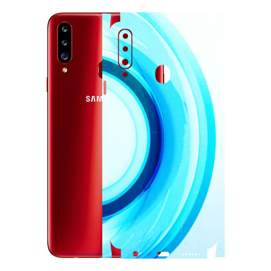 Samsung A/S Series Phone Skins (All Models) - The Blue Curve - 3D Embossed Finish (L-244) Samsung Galaxy A20S