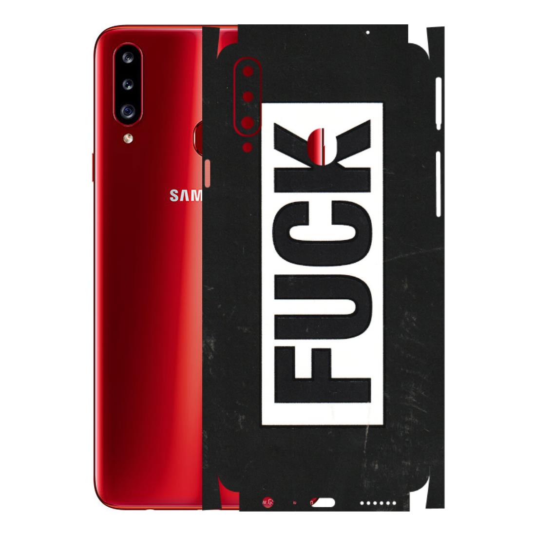 Samsung A/S Series Phone Skins (All Models) - The F Word - 3D Embossed Finish (L-255) Samsung Galaxy A20S