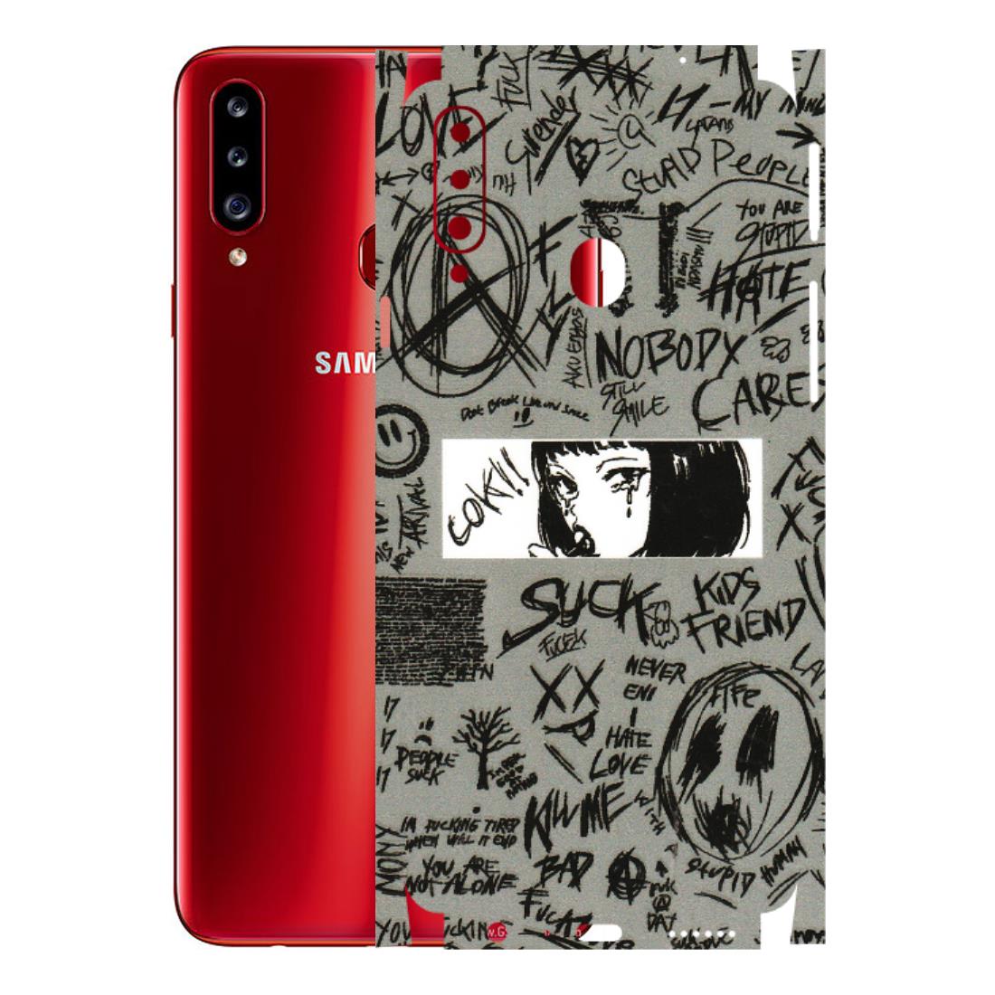 Samsung A/S Series Phone Skins (All Models) - Never Have Love Anime - 3D Embossed Finish (L-260) Samsung Galaxy A20S