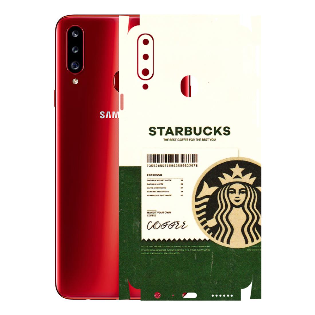 Samsung A/S Series Phone Skins (All Models) - Starbucks Barcode - 3D Embossed Finish (L-308) Samsung Galaxy A20S