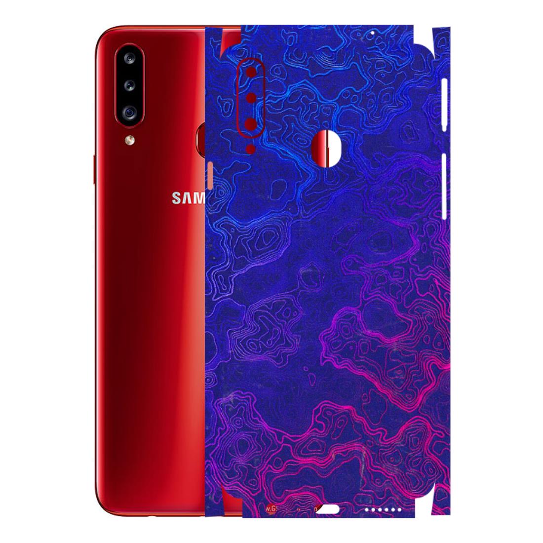 Samsung A/S Series Phone Skins (All Models) - Purple Ripples Swirl - 3D Embossed Finish (L-314) Samsung Galaxy A20S