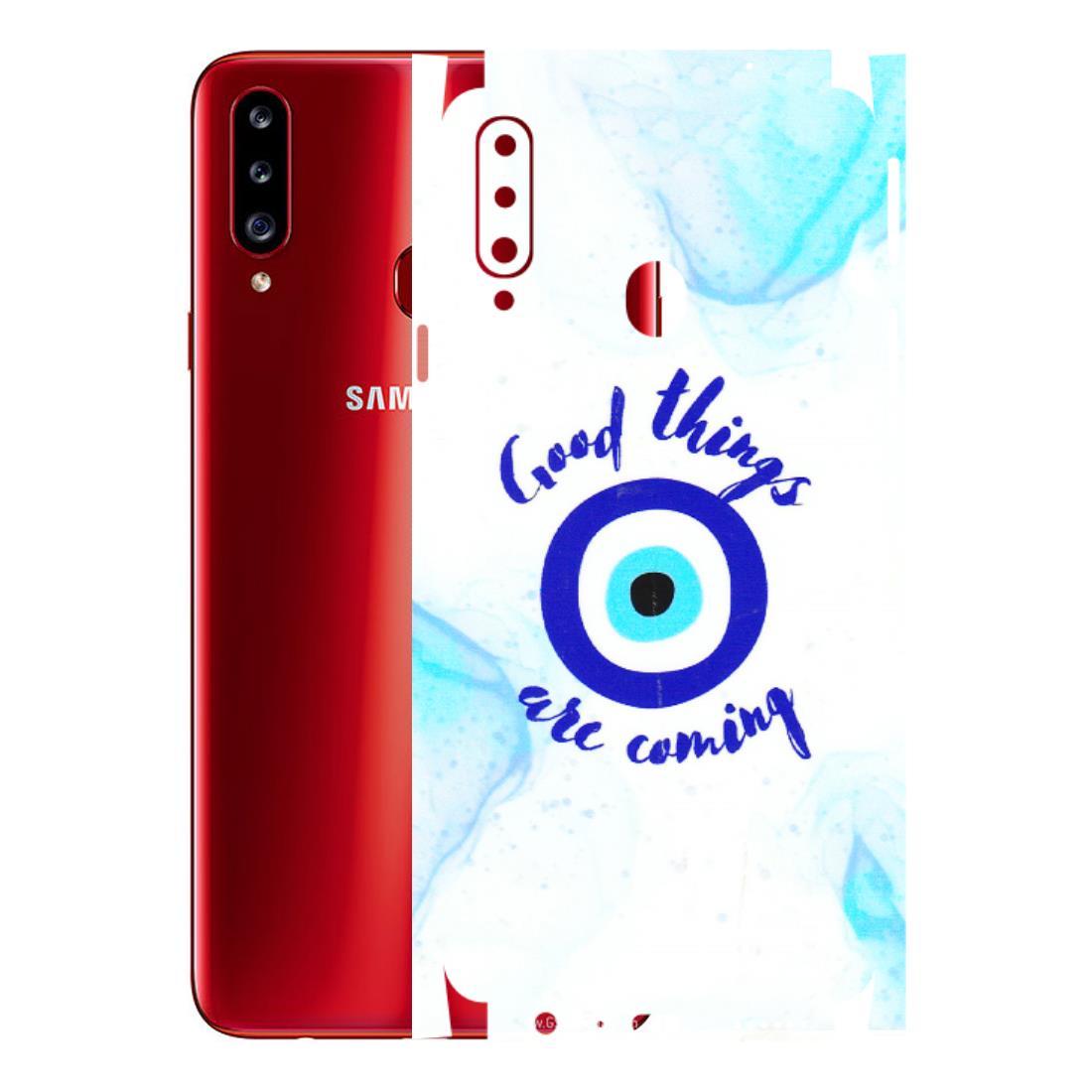Samsung A/S Series Phone Skins (All Models) - Evil Eye Good Things Are Coming - 3D Embossed Finish (L-322) Samsung Galaxy A20S