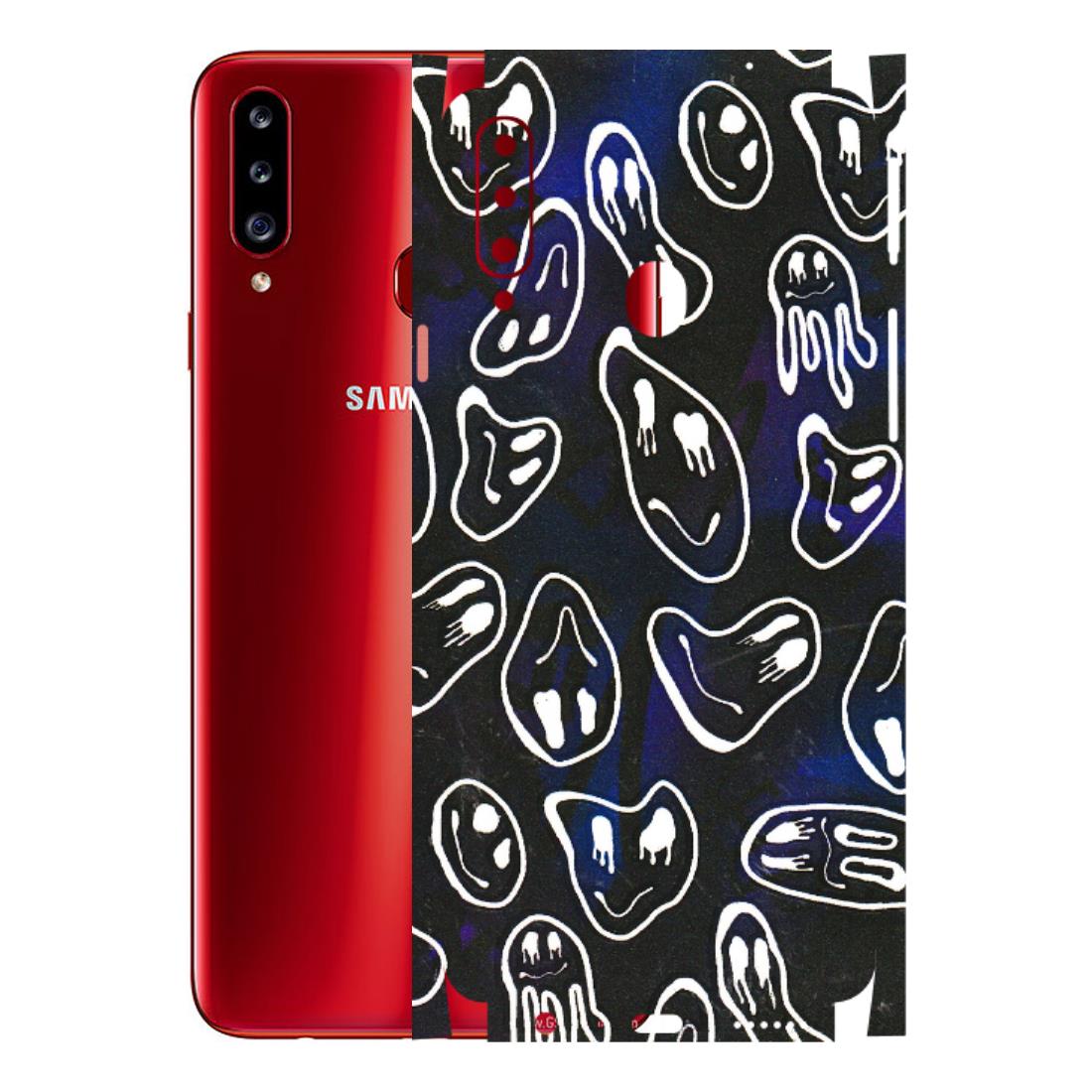 Samsung A/S Series Phone Skins (All Models) - Distorted Smileys - 3D Embossed Finish (L-92) Samsung Galaxy A20S