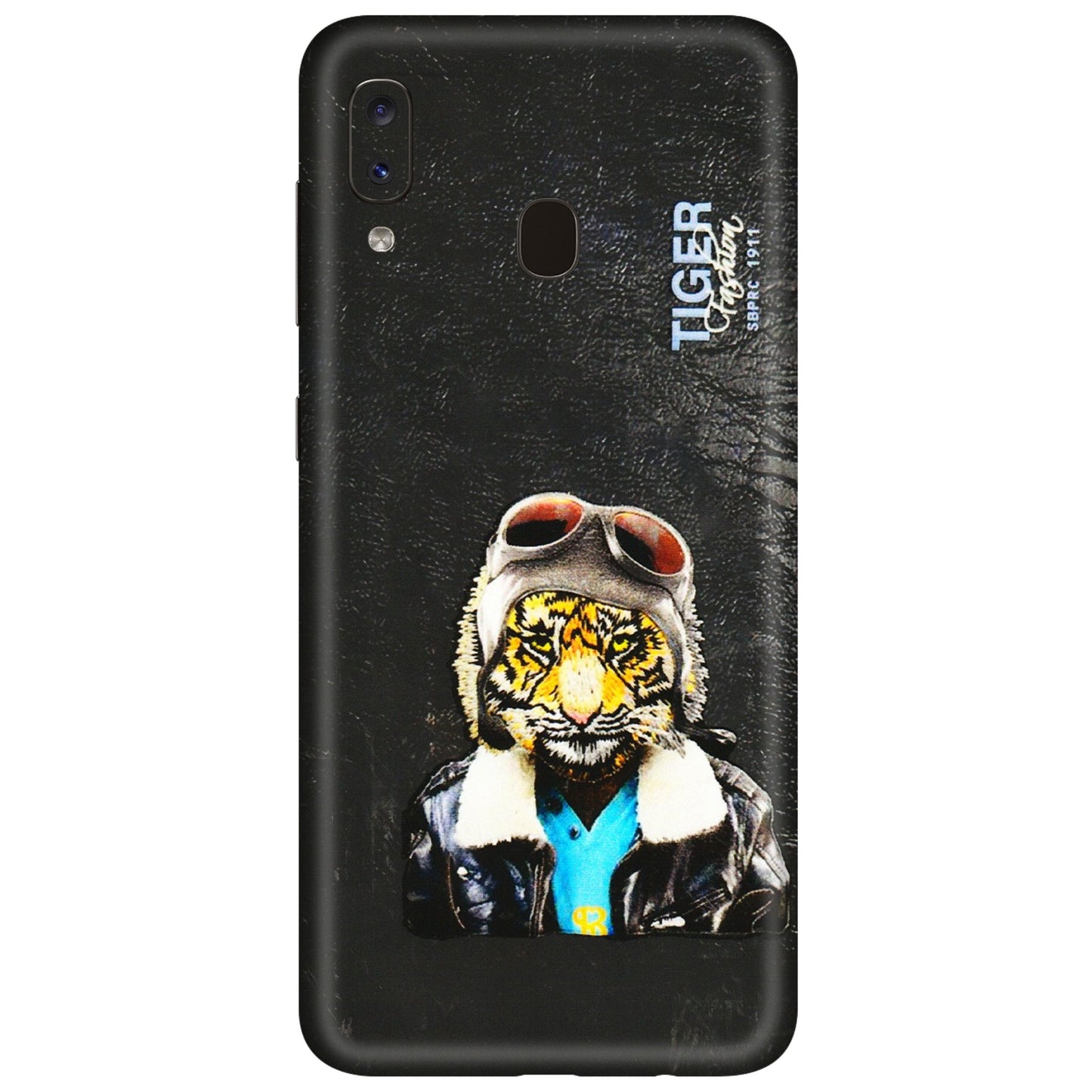 Samsung A/S Series Phone Skins (All Models) - Rider Tiger - 3D Embossed Finish (L-113) Samsung Galaxy A20