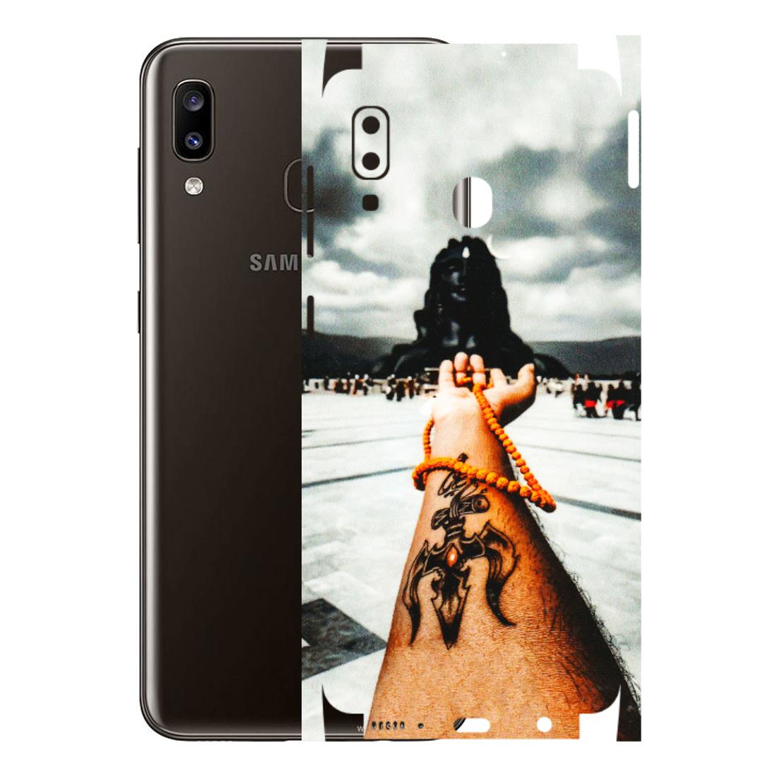 Samsung A/S Series Phone Skins (All Models) - Jai Adiyogi Mahakaal - 3D Embossed Finish (L-164) Samsung Galaxy A20