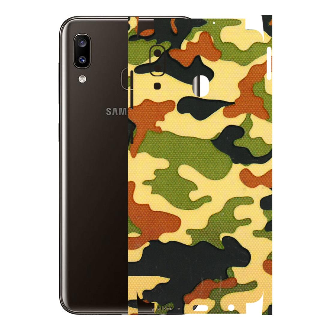 Samsung A/S Series Phone Skins (All Models) - Indian Military - 3D Embossed Finish (L-234) Samsung Galaxy A20