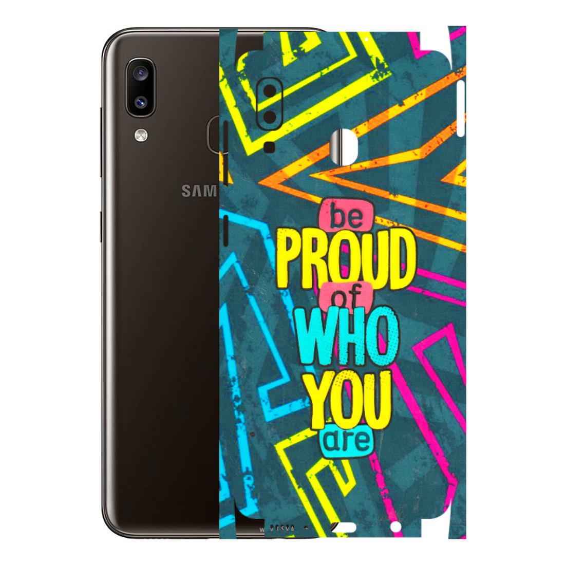 Samsung A/S Series Phone Skins (All Models) - Be Proud Of Who You Are - 3D Embossed Finish (L-277) Samsung Galaxy A20