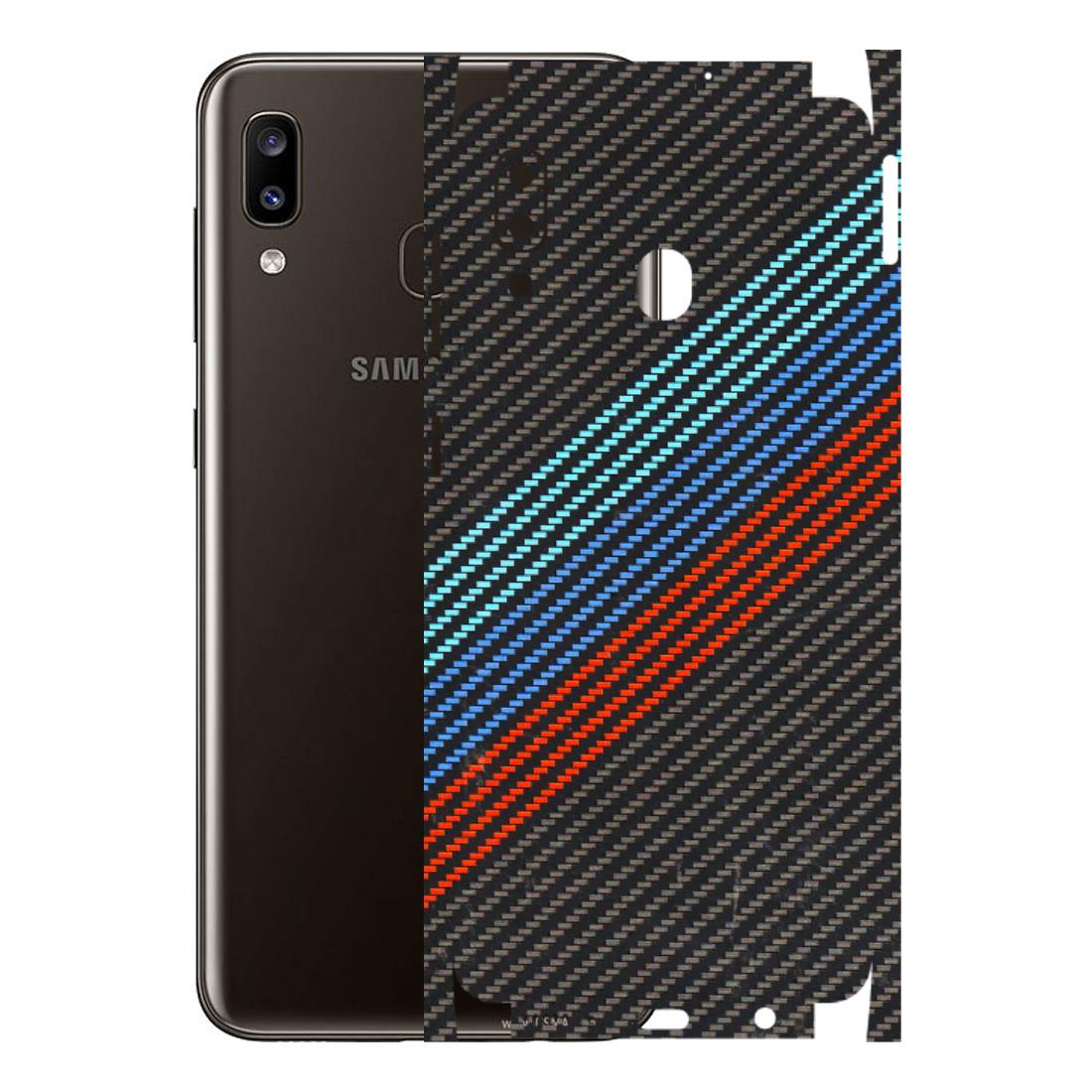 Samsung A/S Series Phone Skins (All Models) - Carbon BM - 3D Embossed Finish (L-302) Samsung Galaxy A20
