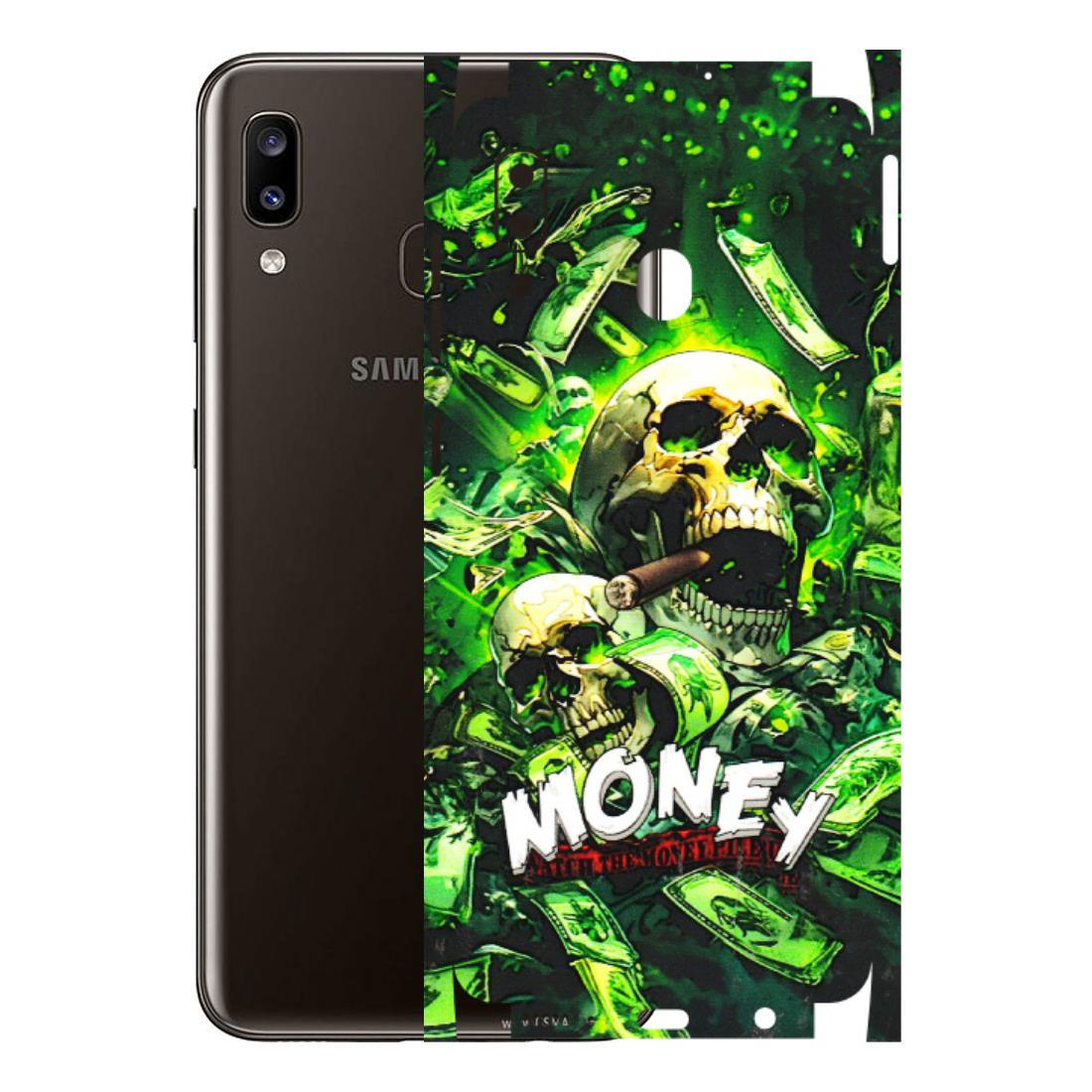 Samsung A/S Series Phone Skins (All Models) - Skull Money - 3D Embossed Finish (L-303) Samsung Galaxy A20