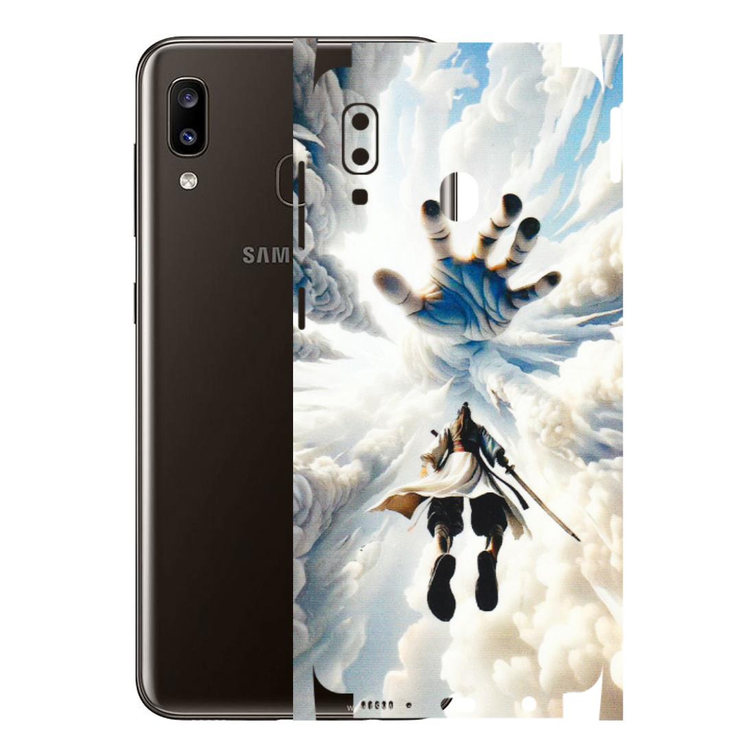 Samsung A/S Series Phone Skins (All Models) - Big Hand With Monkey King - 3D Embossed Finish (L-323) Samsung Galaxy A20