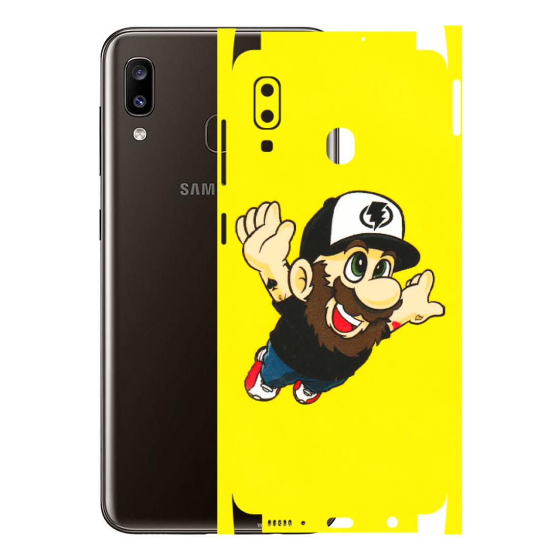 Samsung A/S Series Phone Skins (All Models) - Flying Beardo - 3D Embossed Finish (L-60) Samsung Galaxy A20