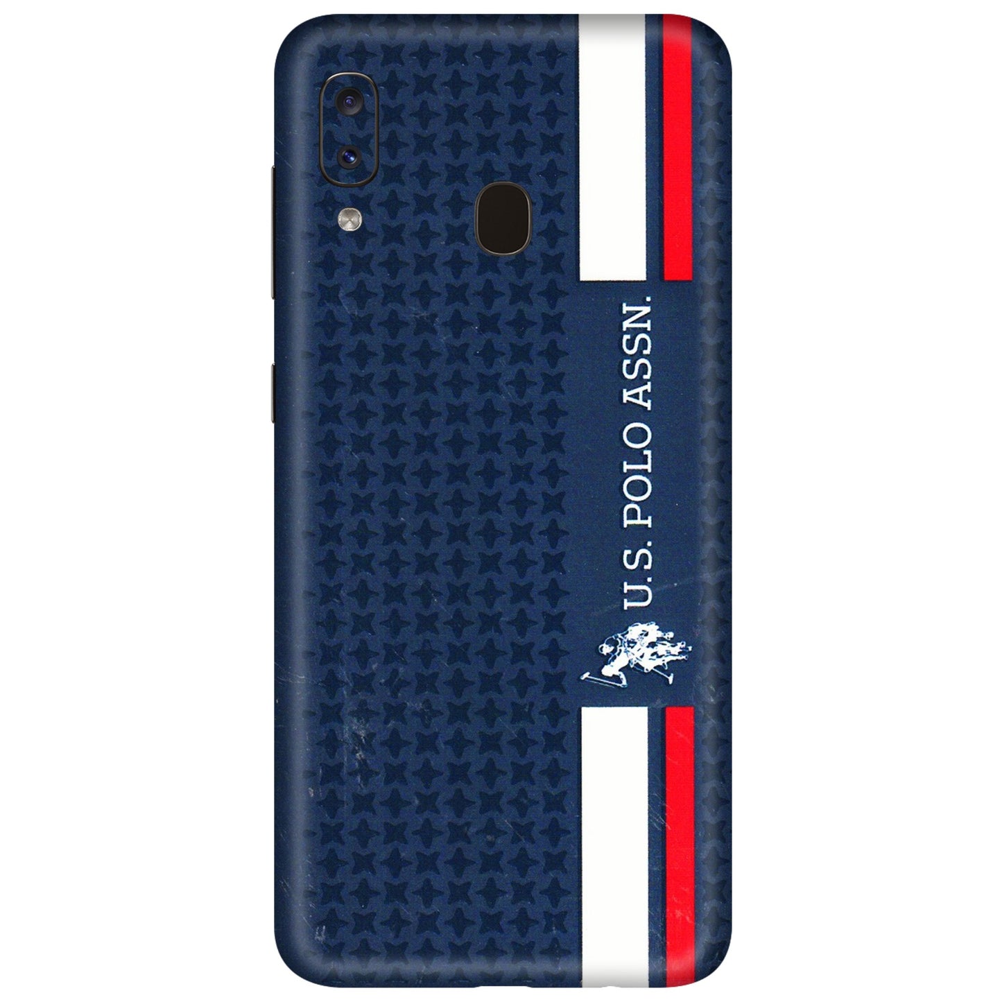 Samsung A/S Series Phone Skins (All Models) - US POLO Designer Brand - 3D Embossed Finish (L-65) Samsung Galaxy A20