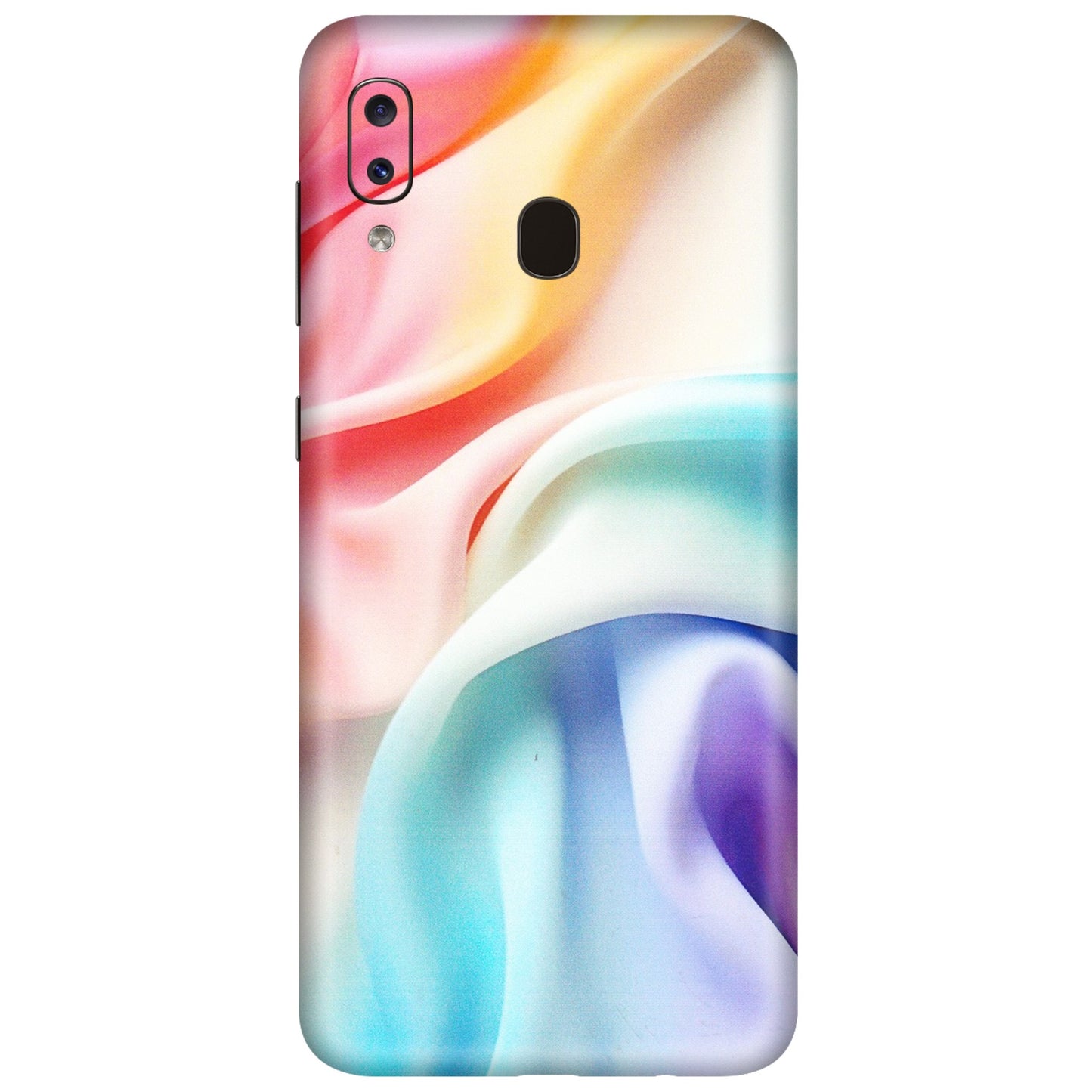 Samsung A/S Series Phone Skins (All Models) - Colourful Silk Cloth - Matte Finish (M-165) Samsung Galaxy A20