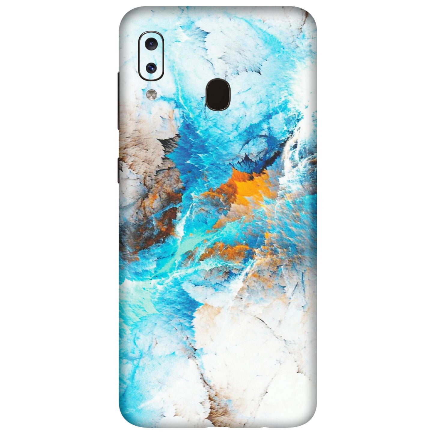 Samsung A/S Series Phone Skins (All Models) - Blue Waves Abstract - Matte Finish (M-19) Samsung Galaxy A20