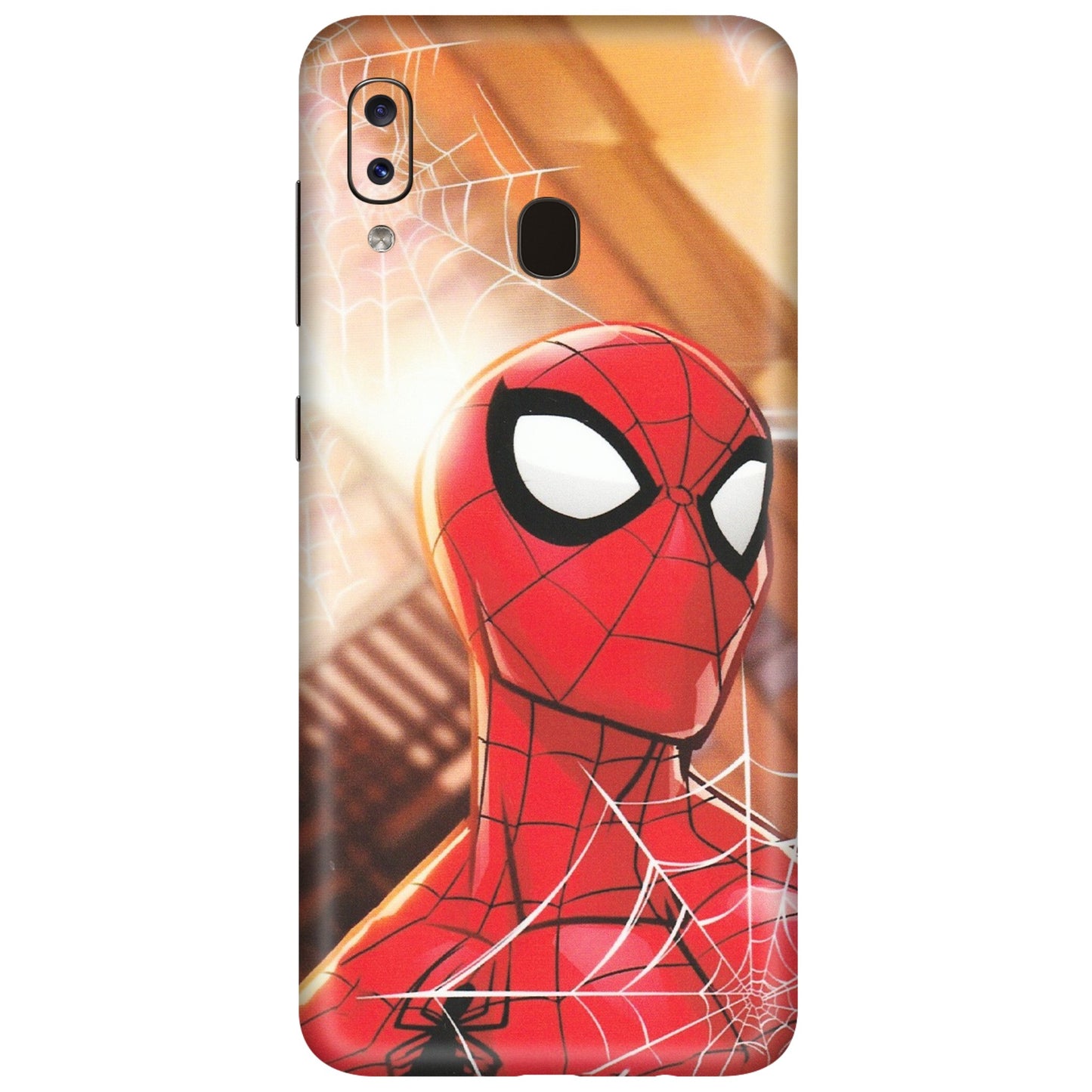 Samsung A/S Series Phone Skins (All Models) - Spiderman Face New - Matte Finish (M-41) Samsung Galaxy A20