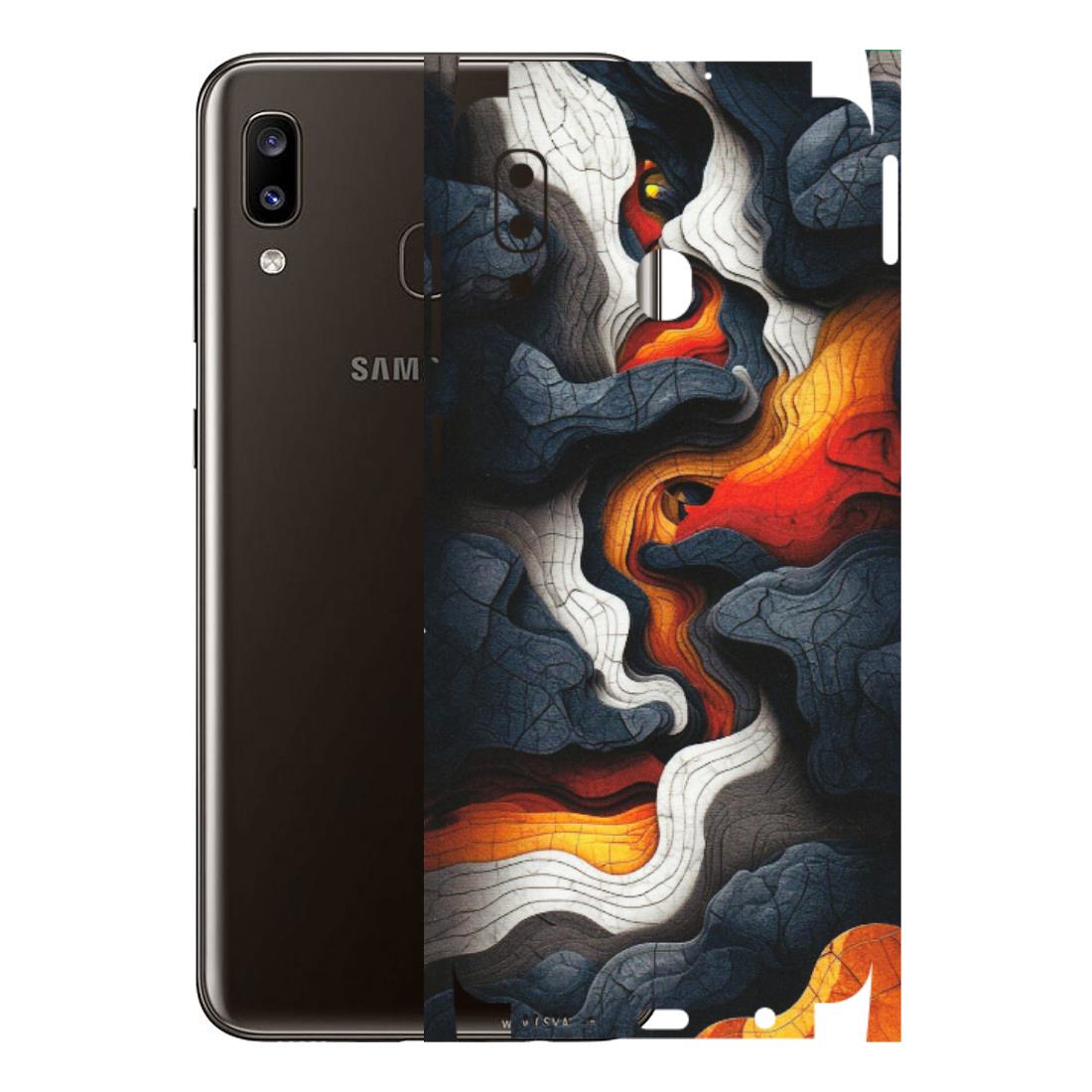 Samsung A/S Series Phone Skins (All Models) - Abstract Volcanic Layers - Matte Finish (M-52) Samsung Galaxy A20