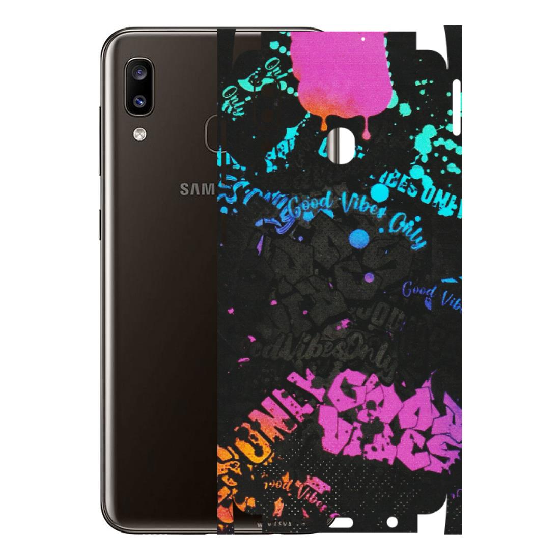 Samsung A/S Series Phone Skins (All Models) - Majestic Black Vibes - Matte Finish (M-62) Samsung Galaxy A20