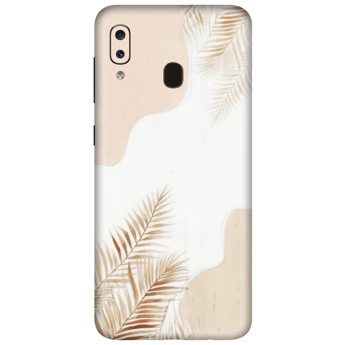 Samsung A/S Series Phone Skins (All Models) - Gold Petals Abstract - Transparent Finish (T-08) Samsung Galaxy A20