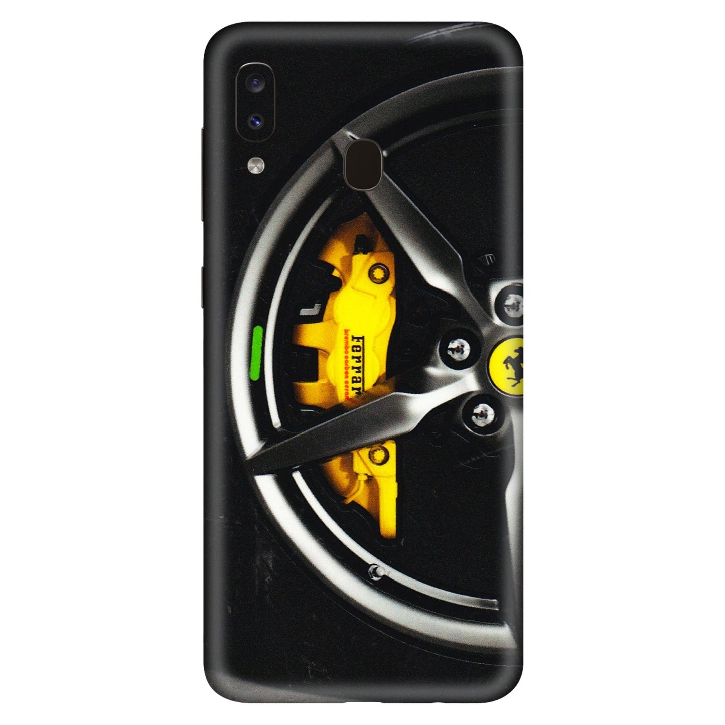 Samsung A/S Series Phone Skins (All Models) - Ferrari Wheel Alloy - 3D Embossed Finish (L-173) Samsung Galaxy A20S