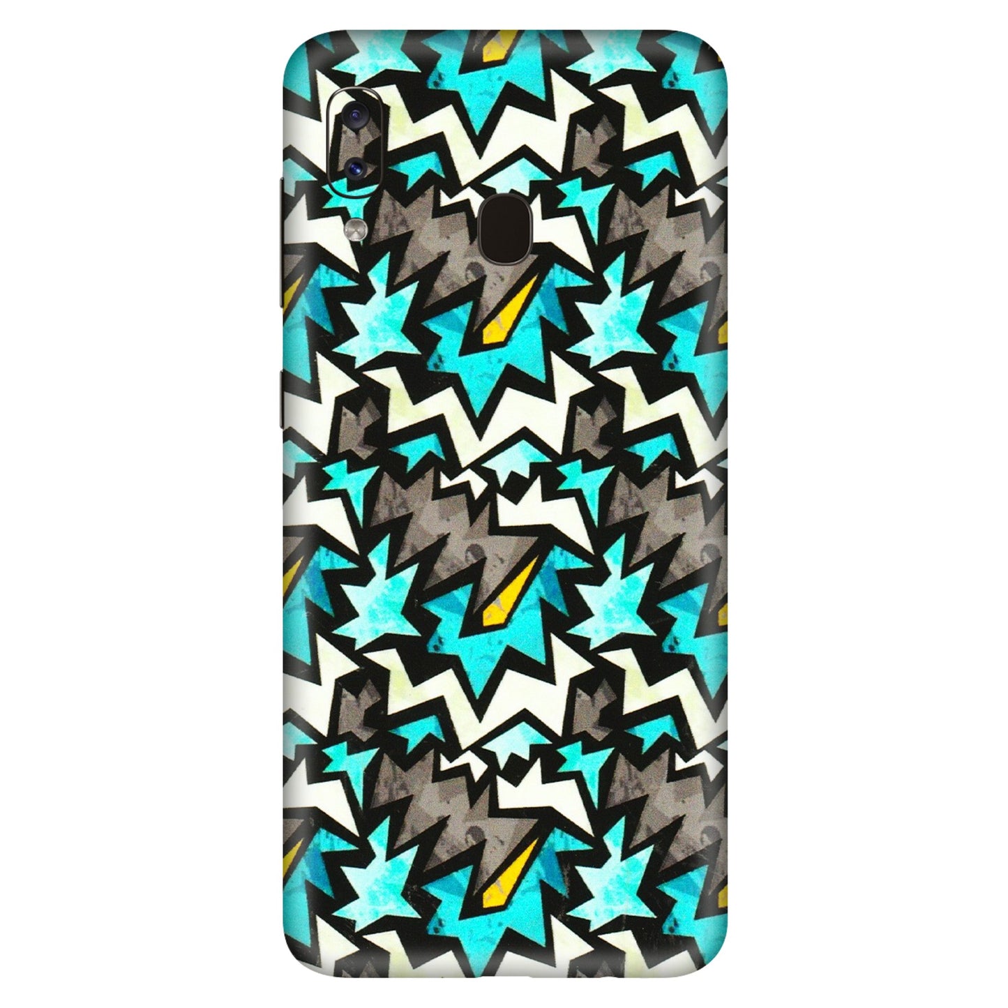 Samsung A/S Series Phone Skins (All Models) - Funky Zig Zag - 3D Embossed Finish (L-223) Samsung Galaxy A20S