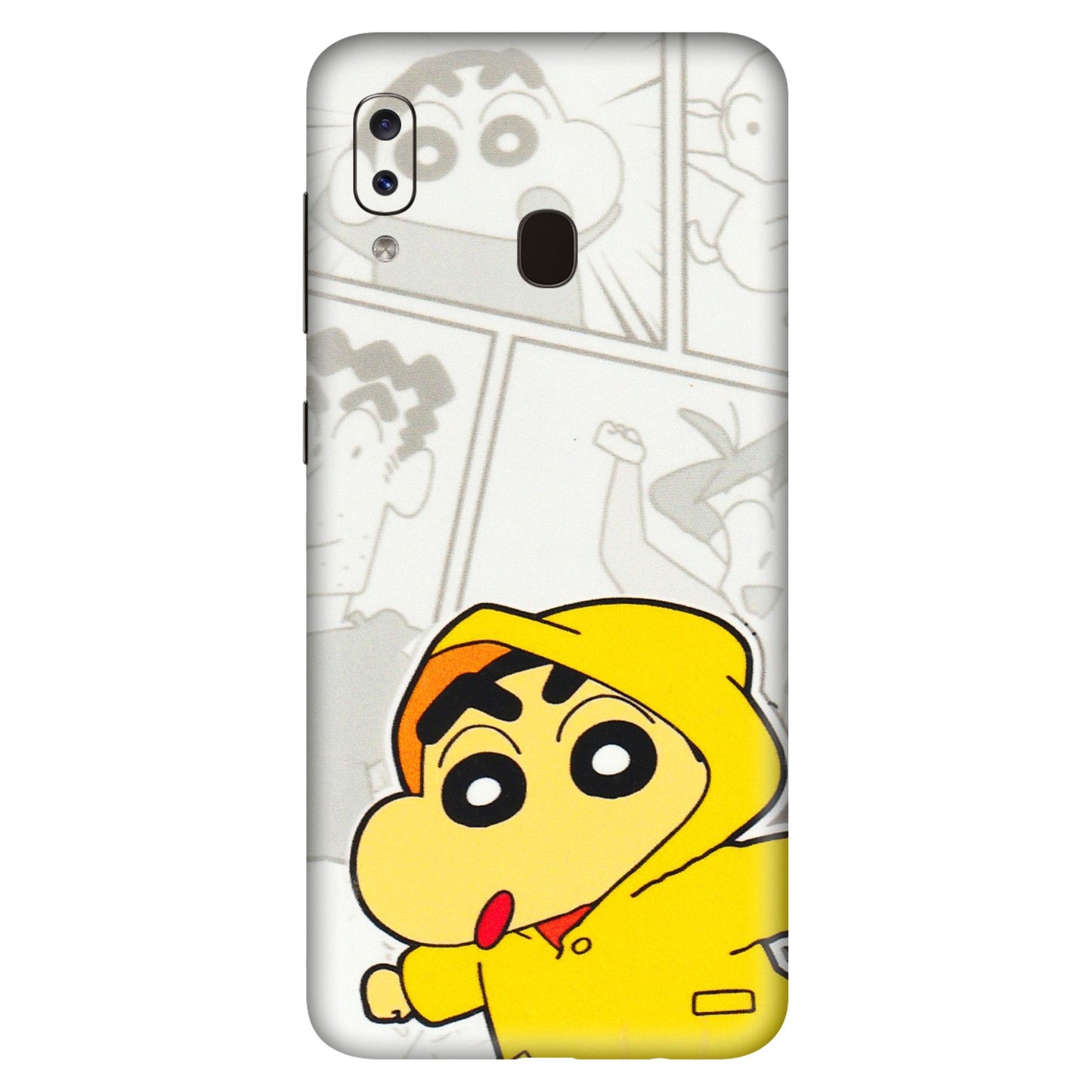 Samsung A/S Series Phone Skins (All Models) - Yellow Shinchan Comic - 3D Embossed Finish (L-246) Samsung Galaxy A20S
