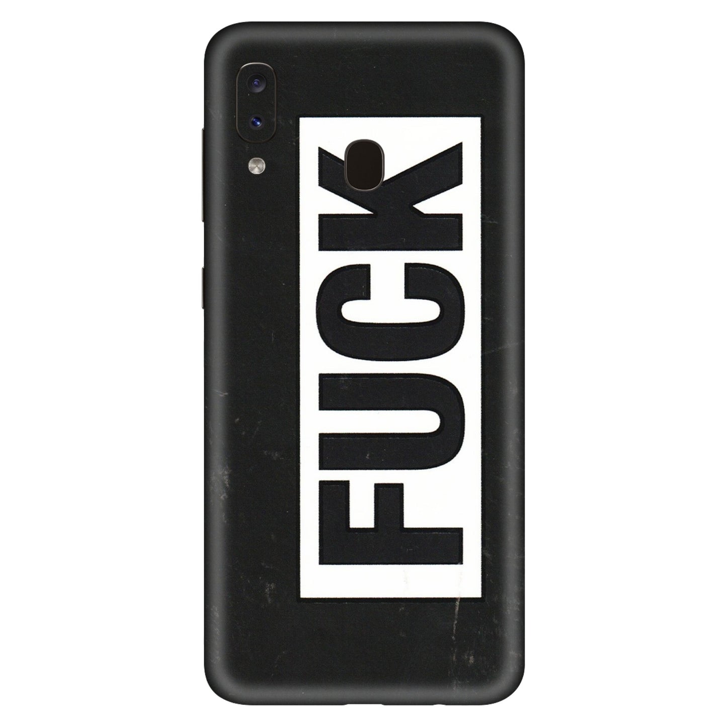 Samsung A/S Series Phone Skins (All Models) - The F Word - 3D Embossed Finish (L-255) Samsung Galaxy A20S