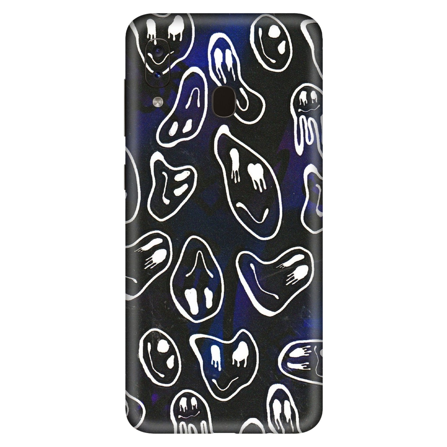 Samsung A/S Series Phone Skins (All Models) - Distorted Smileys - 3D Embossed Finish (L-92) Samsung Galaxy A20S