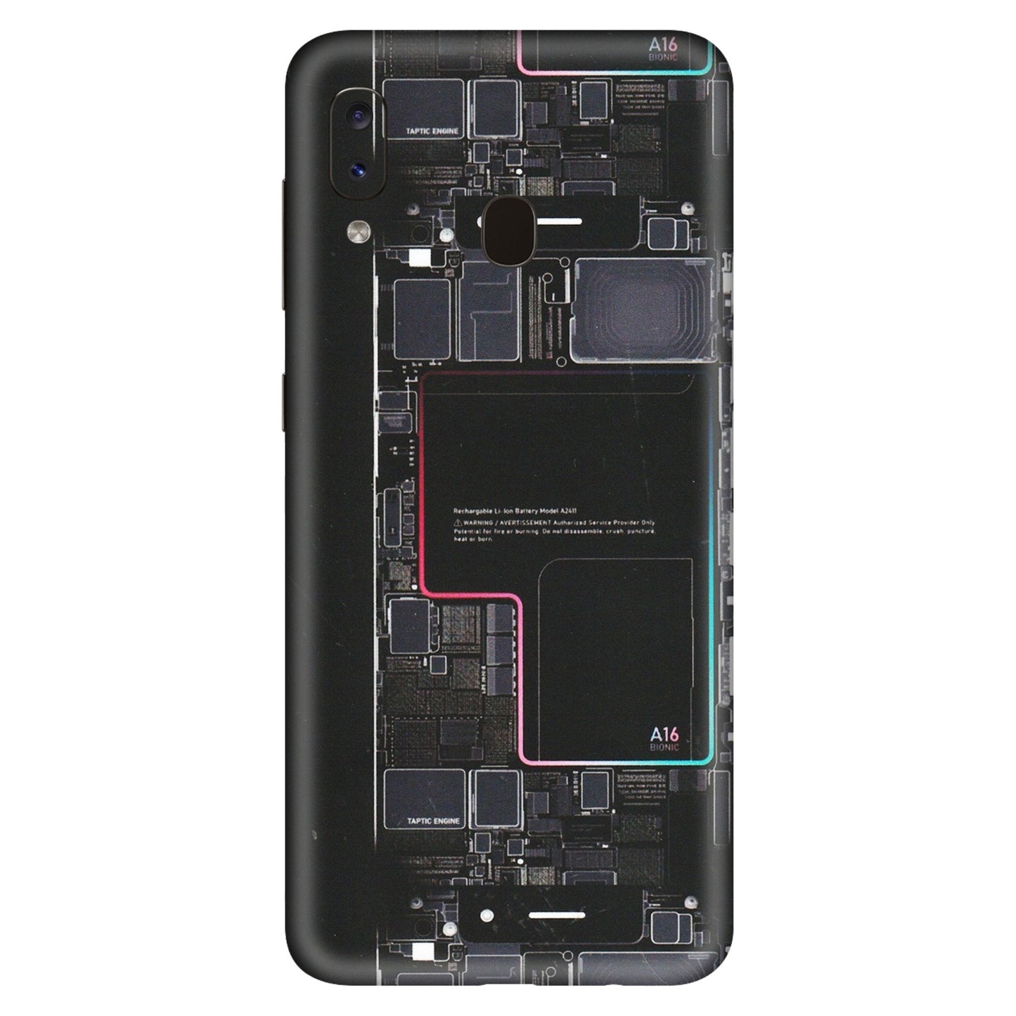 Samsung A/S Series Phone Skins (All Models) - Motherboard Circuit Layout - Matte Finish (M-117) Samsung Galaxy A20S
