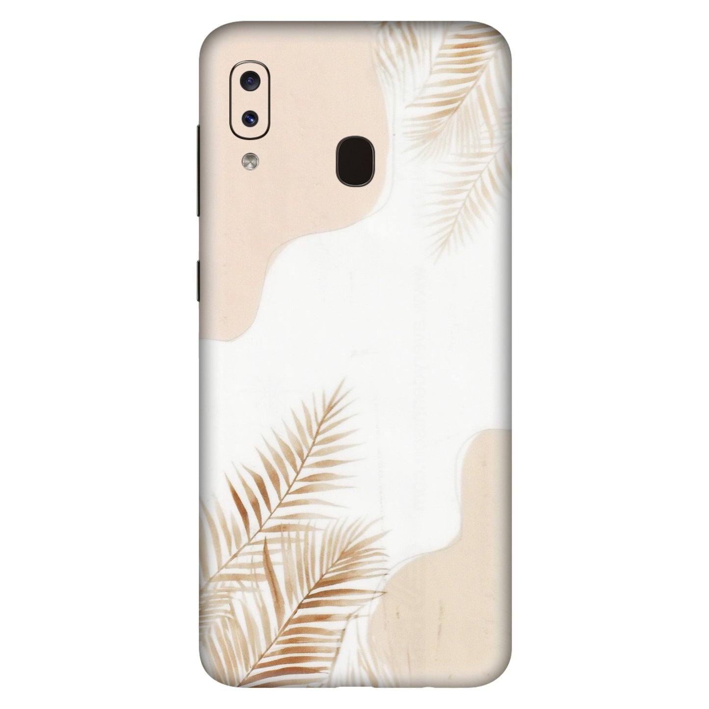 Samsung A/S Series Phone Skins (All Models) - Gold Petals Abstract - Transparent Finish (T-08) Samsung Galaxy A20S