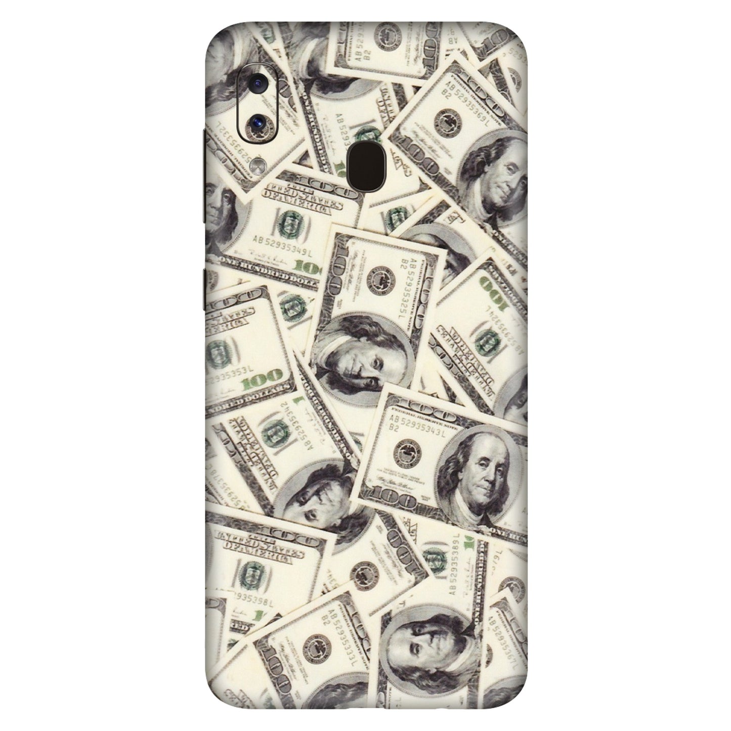 Samsung A/S Series Phone Skins (All Models) - Dollar Lover - Transparent Finish (T-17) Samsung Galaxy A20S