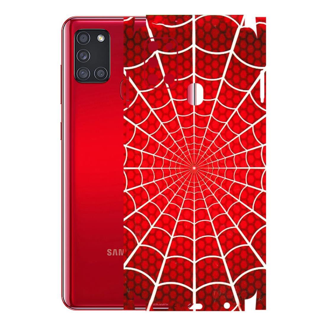 Samsung A/S Series Phone Skins (All Models) - Classic Spidey Web - 3D Embossed Finish (L-115) Samsung Galaxy A21S