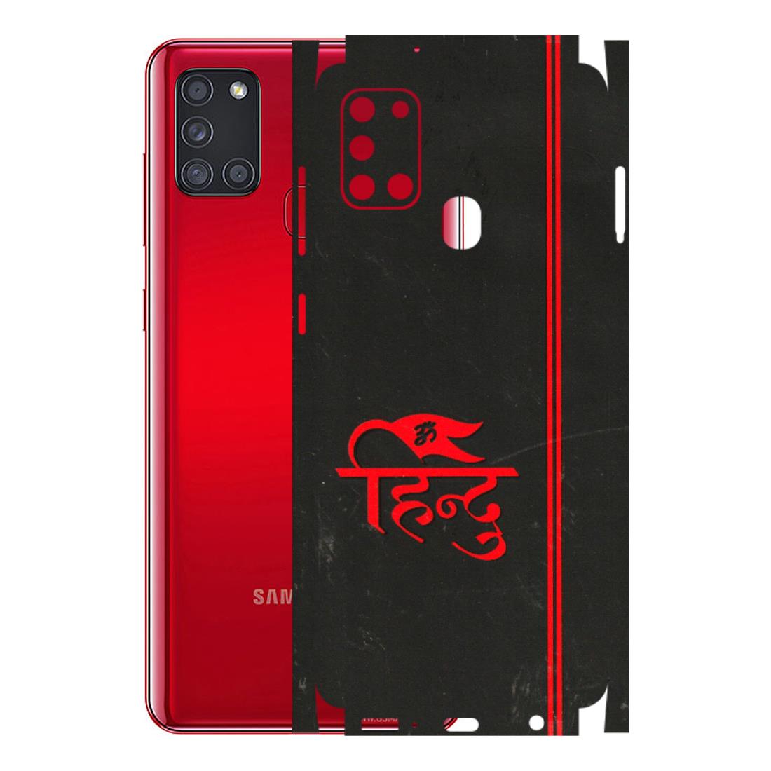 Samsung A/S Series Phone Skins (All Models) - Hindu Black - 3D Embossed Finish (L-153) Samsung Galaxy A21S