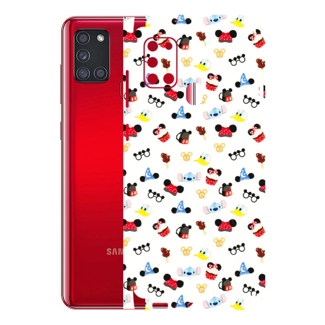 Samsung A/S Series Phone Skins (All Models) - Minnie Mouse & Donald Doodles s - 3D Embossed Finish (L-194) Samsung Galaxy A21S