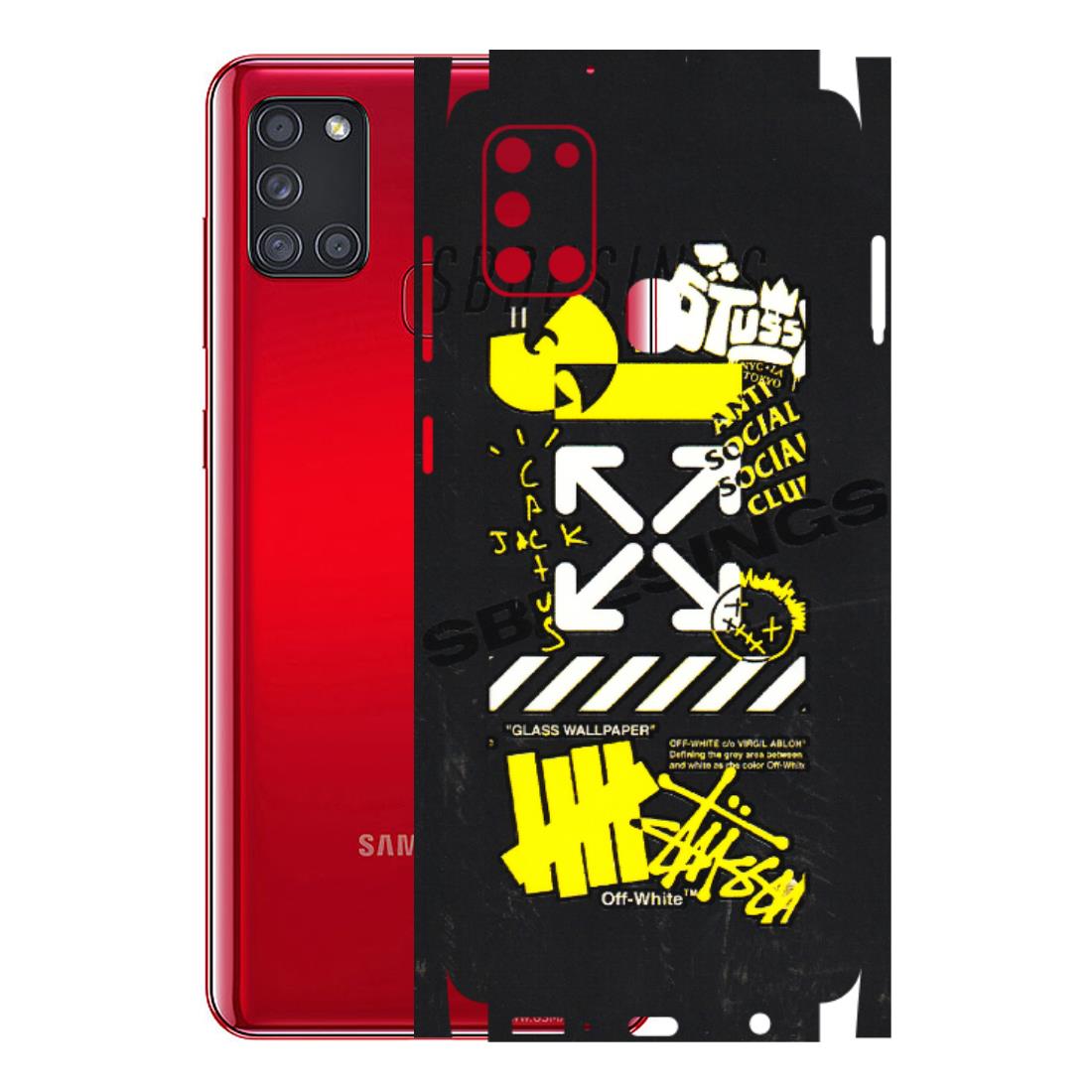 Samsung A/S Series Phone Skins (All Models) - Anti Social Graffiti - 3D Embossed Finish (L-198) Samsung Galaxy A21S