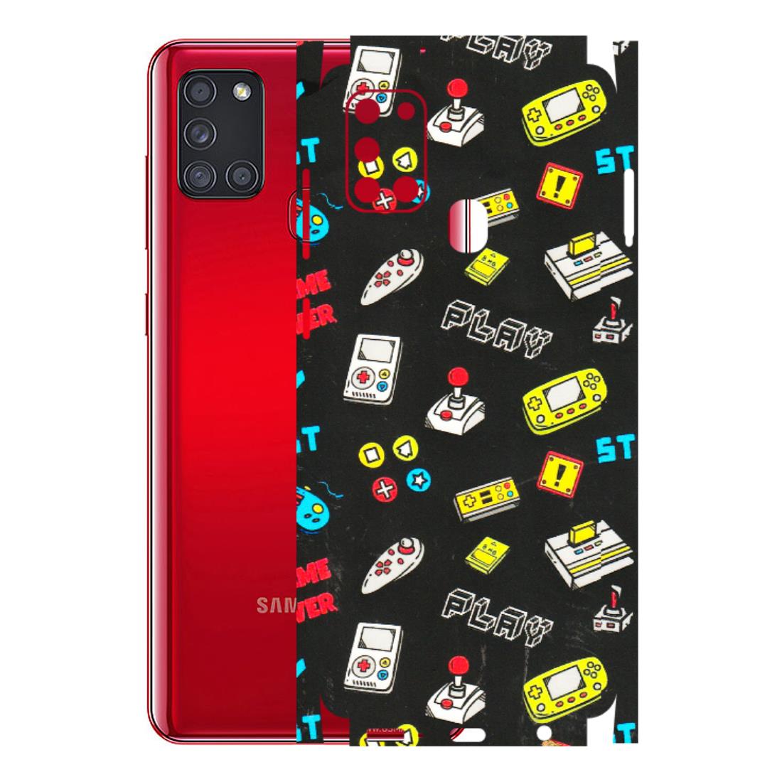 Samsung A/S Series Phone Skins (All Models) - Gaming Doodles - 3D Embossed Finish (L-224) Samsung Galaxy A21S
