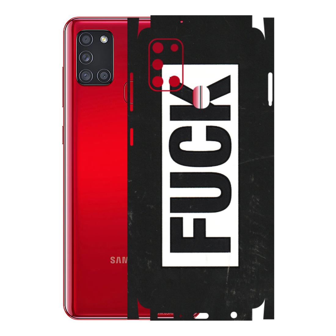 Samsung A/S Series Phone Skins (All Models) - The F Word - 3D Embossed Finish (L-255) Samsung Galaxy A21S