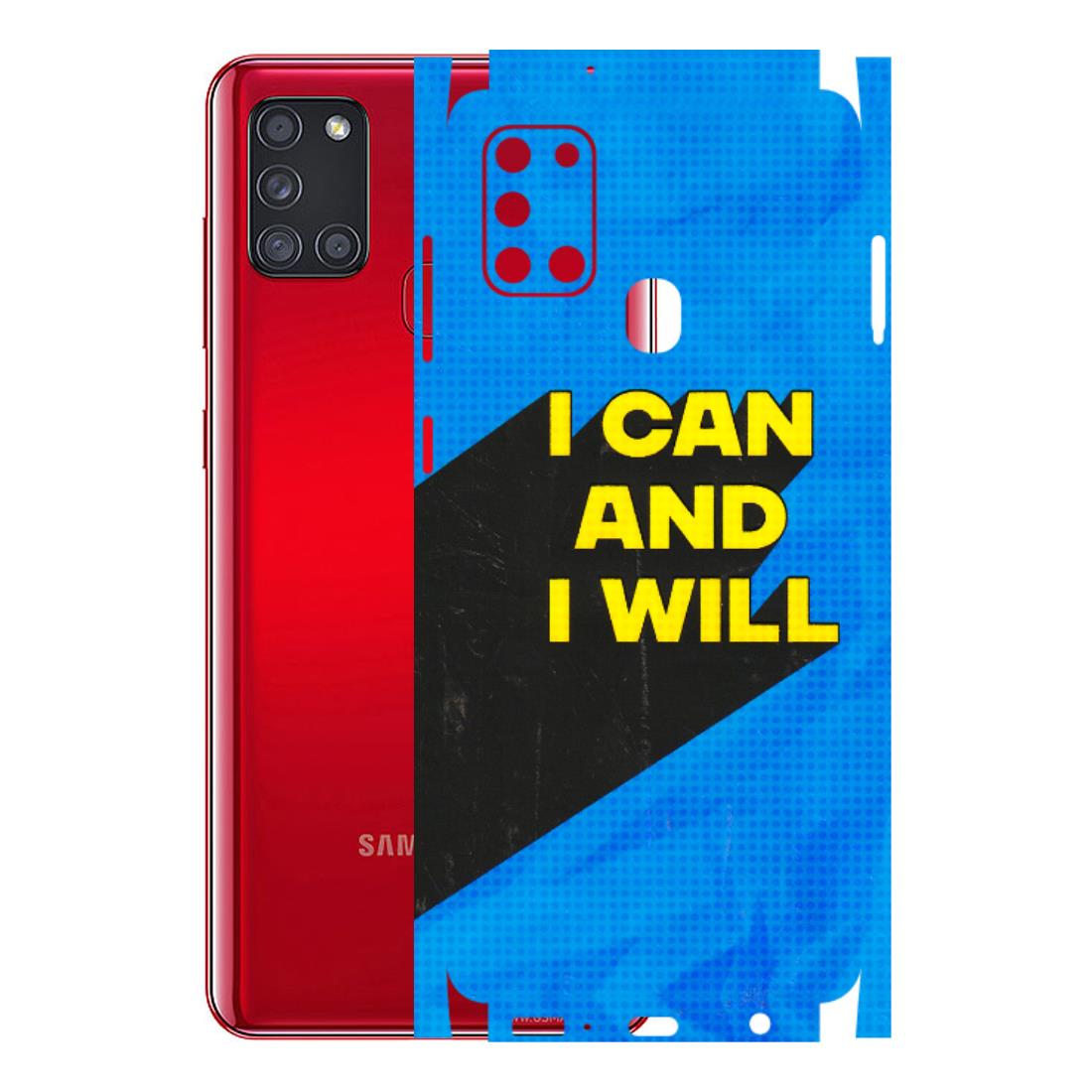 Samsung A/S Series Phone Skins (All Models) - I Can And I Will - 3D Embossed Finish (L-281) Samsung Galaxy A21S