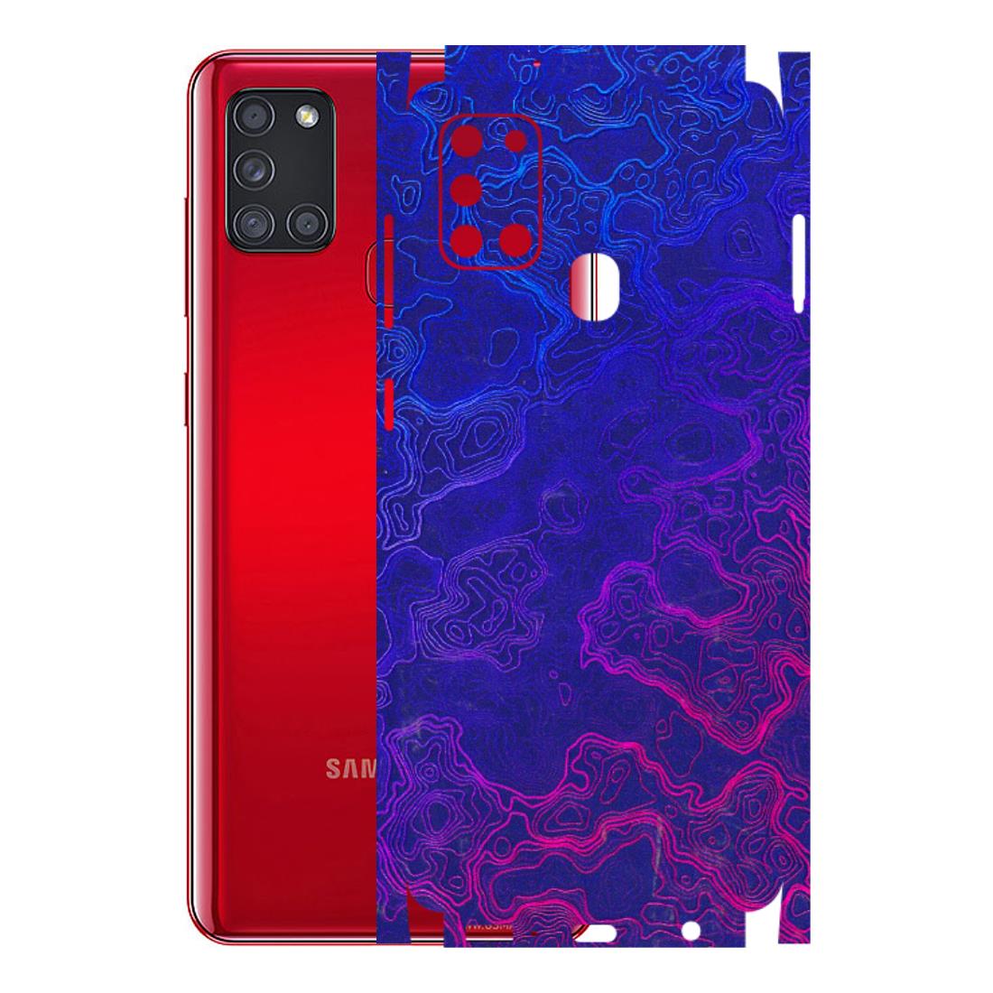 Samsung A/S Series Phone Skins (All Models) - Purple Ripples Swirl - 3D Embossed Finish (L-314) Samsung Galaxy A21S