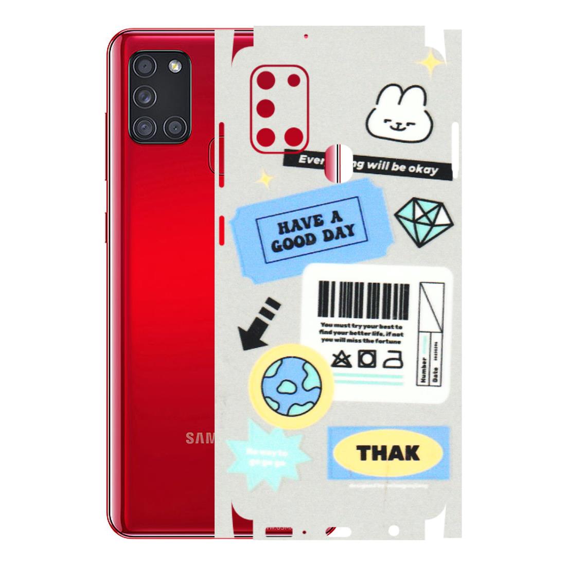 Samsung A/S Series Phone Skins (All Models) - Will Be Okay Design - 3D Embossed Finish (L-316) Samsung Galaxy A21S
