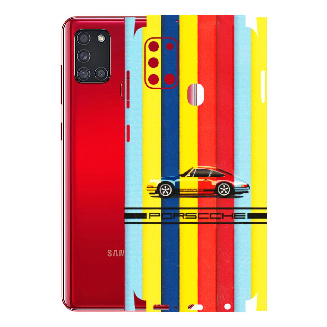 Samsung A/S Series Phone Skins (All Models) - Multicolour Porche - 3D Embossed Finish (L-39) Samsung Galaxy A21S